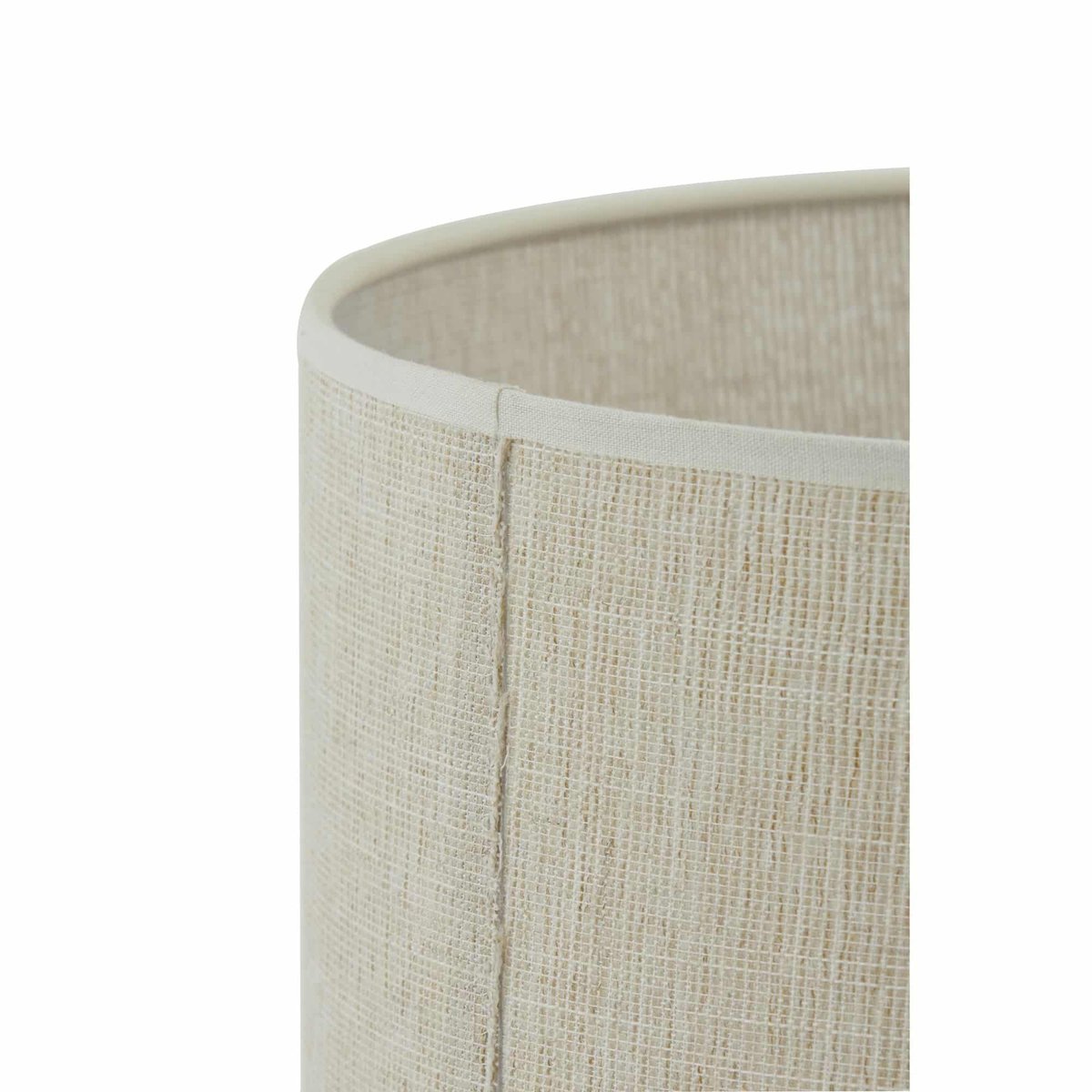 Abat-Jour Textiles BRESKA blanc nacré, LIGHT & LIVING 