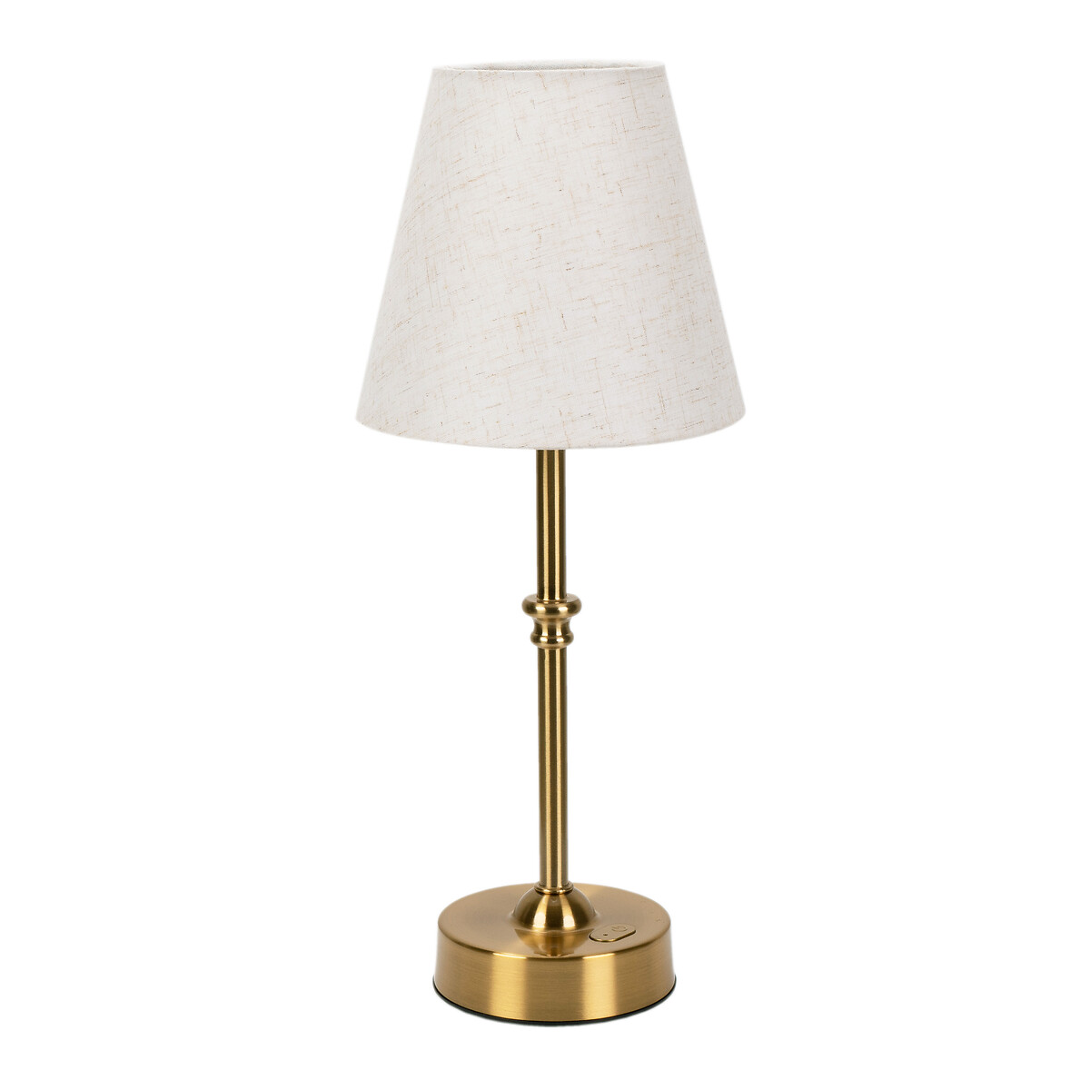 Lillian Rechargeable LED Portable Table Lamp in Antique Brass gold-coloured, SO'HOME