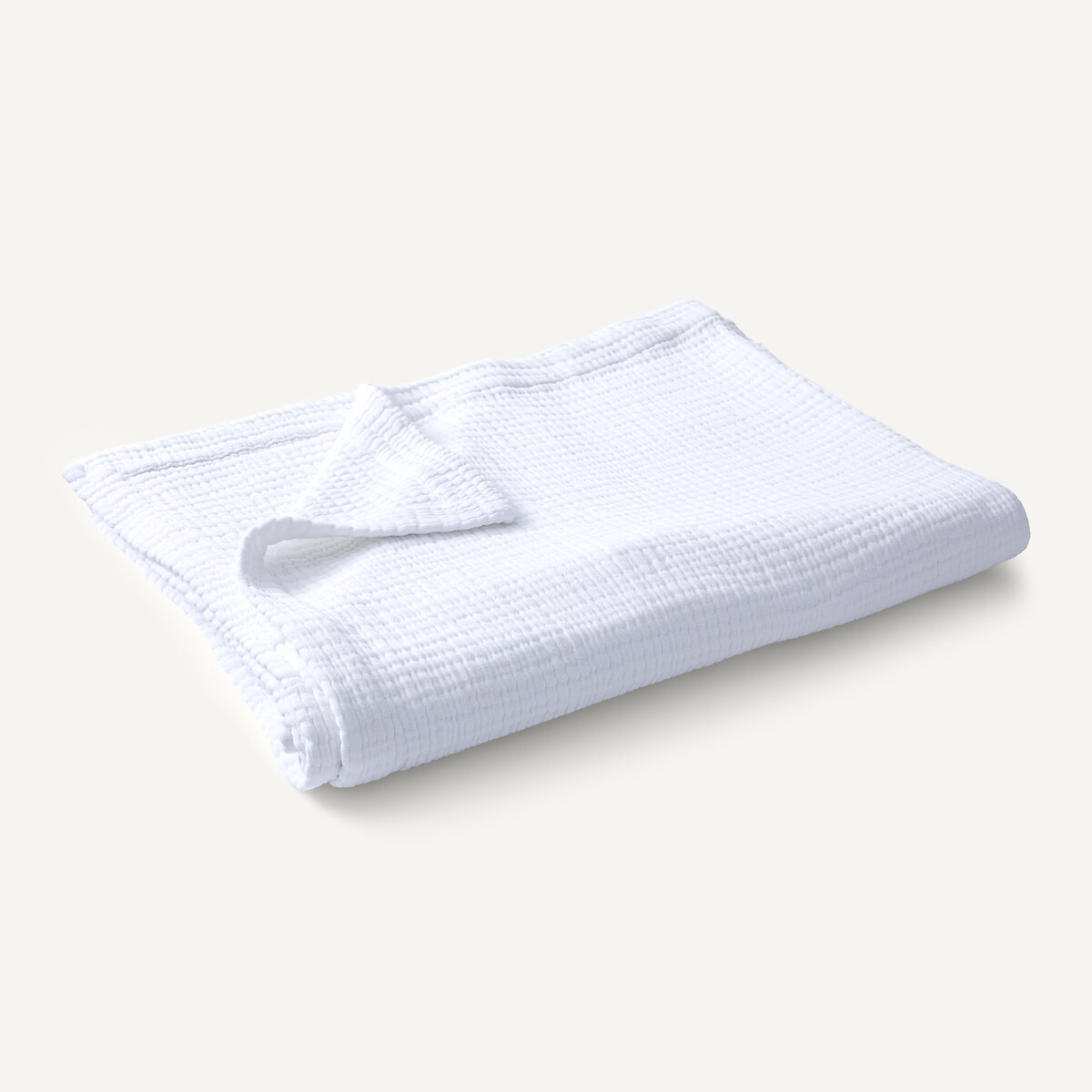 Plaid en gaze de coton, YAFA blanc, AM.PM
