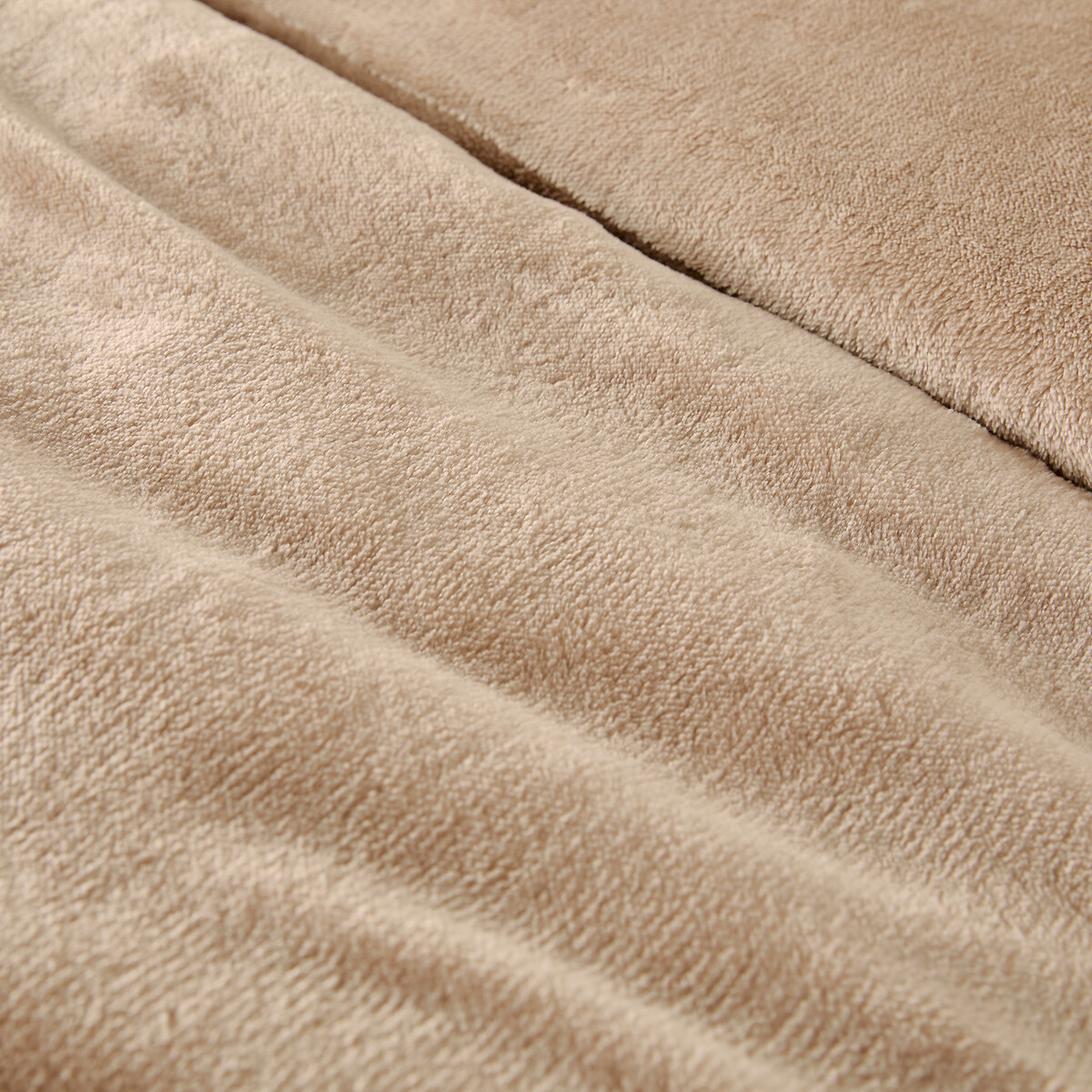 Set di biancheria da letto con federa quadrata, fronte e retro in pile naturale , SO'HOME