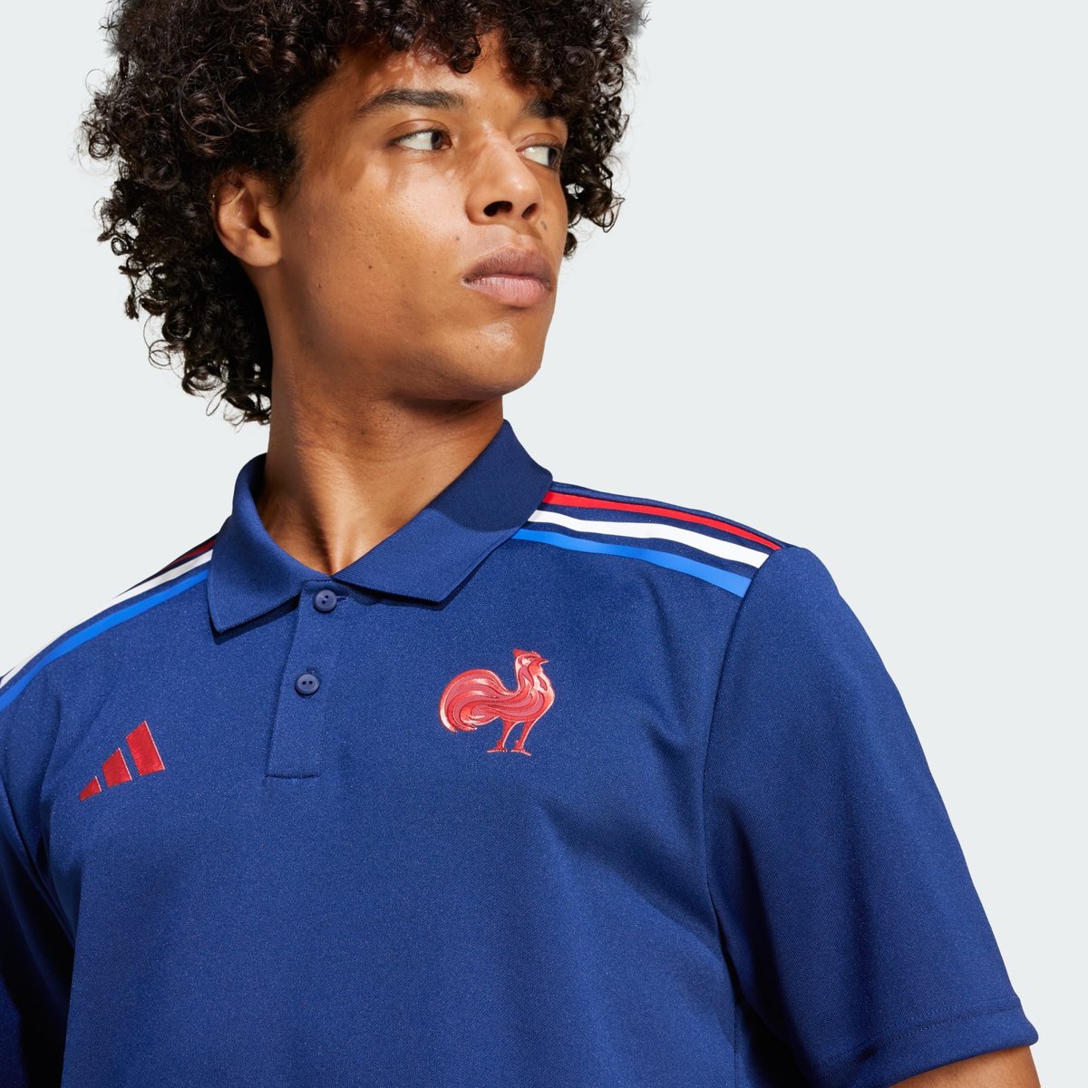 Polo Supporter Domicile France Rugby Polo Supporter Domicile France Rugby dark blue, adidas Performance