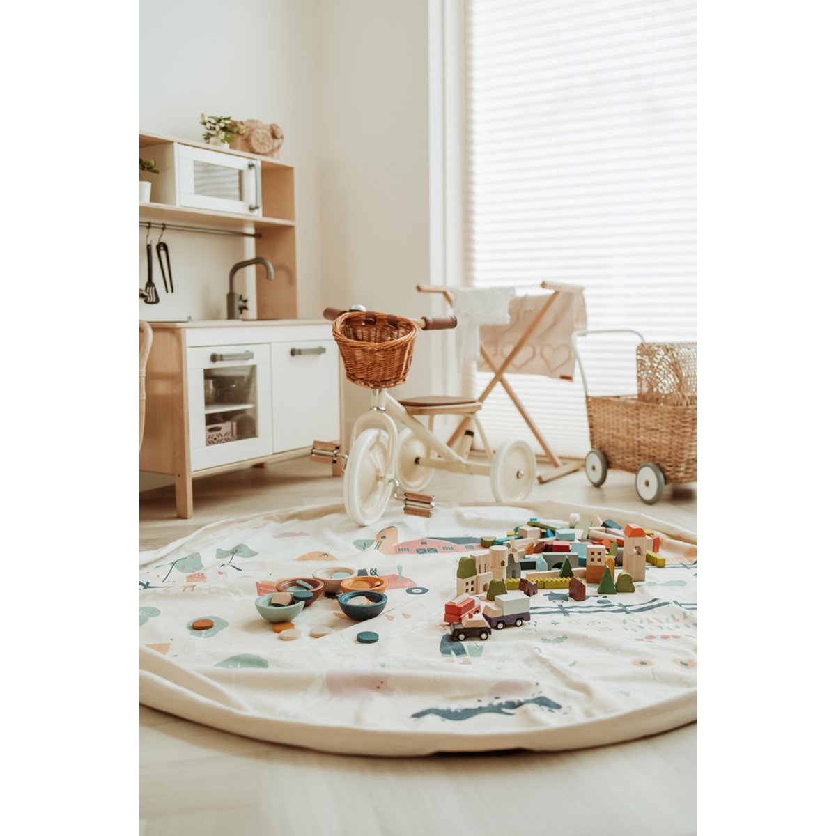 play&go - tapis de jeu & sac à jouets - farm multicolor, PLAY ET GO