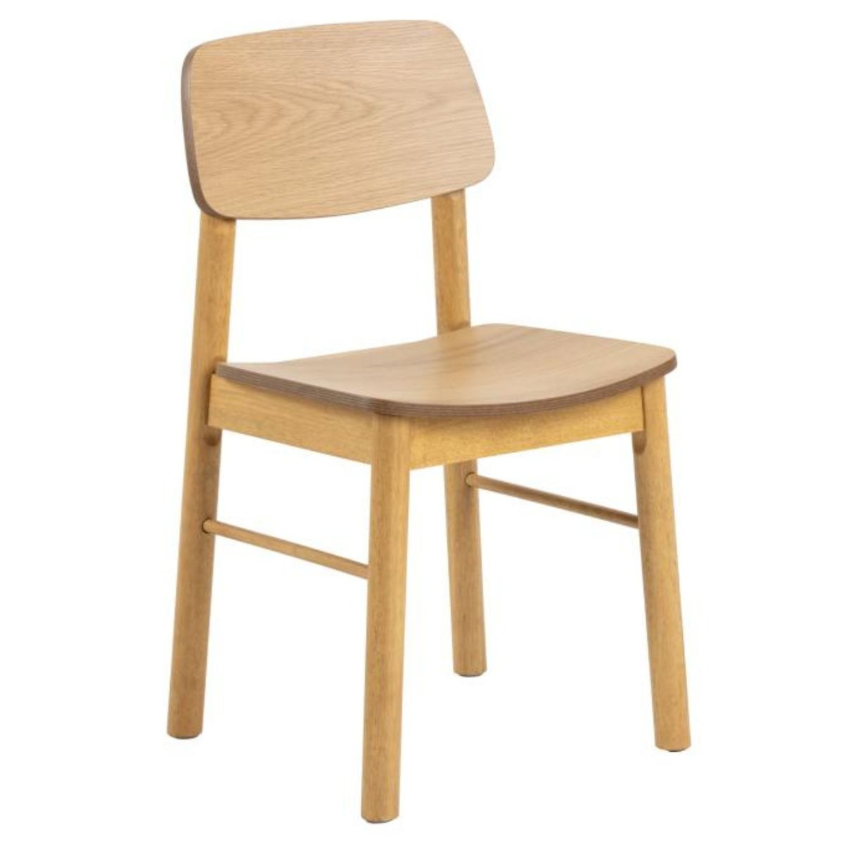 Table rectangulaire en chêne L120 + 4 chaises chêne - IZIA bois clair, HELLIN, DEPUIS 1862