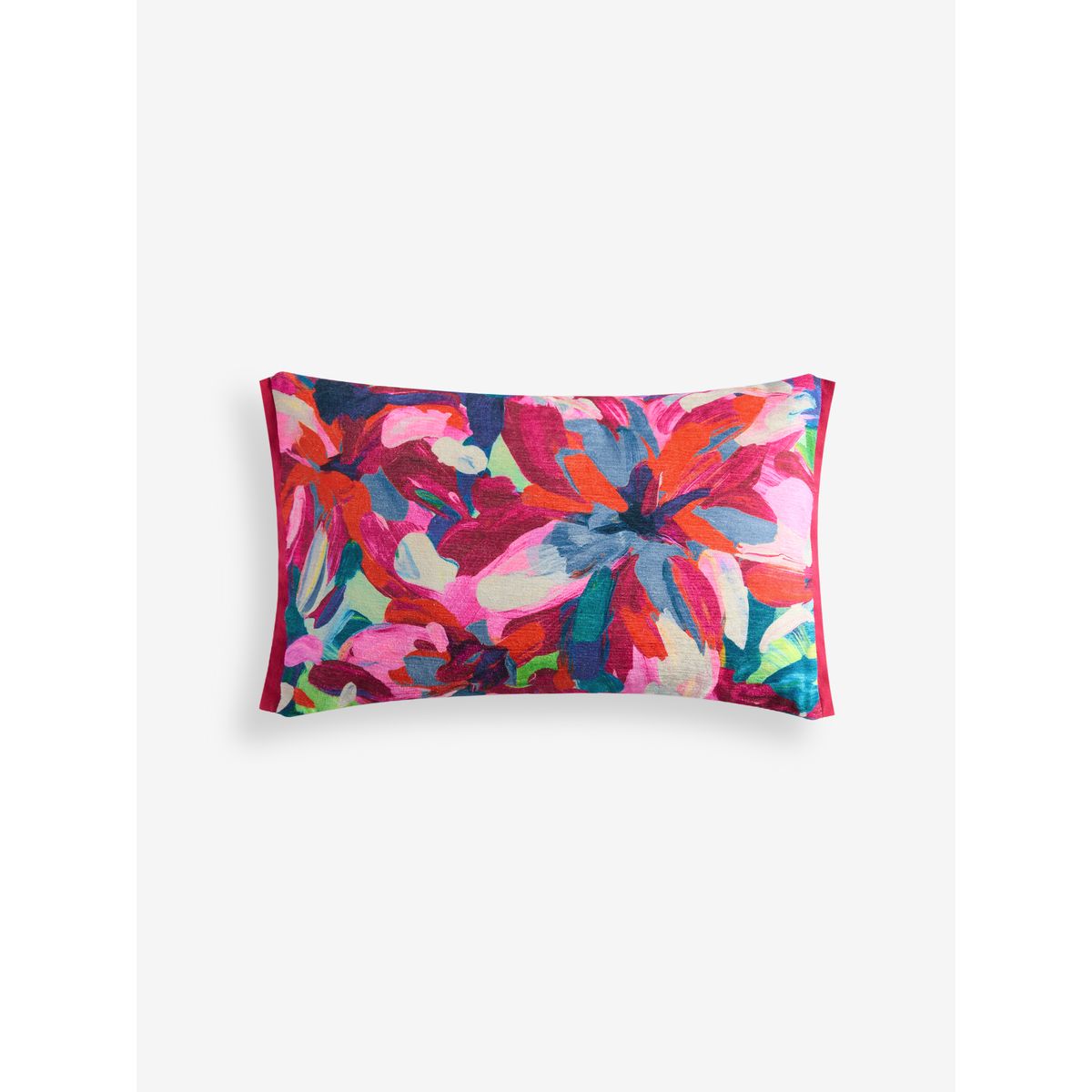 Coussin à motif floral abstrait 50 x 30 cm multi-lumineux, NEXT