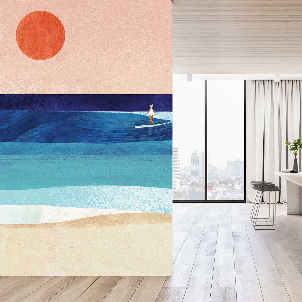 Papier peint surf intissé, HEXOA