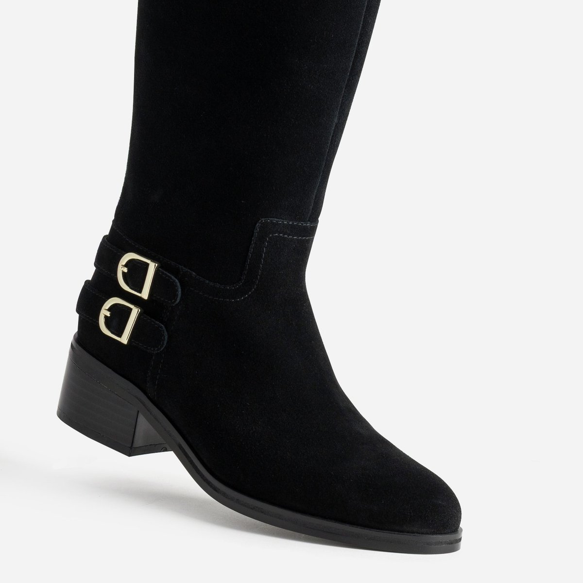 Botte Plate en cuir CALI noir, ERAM