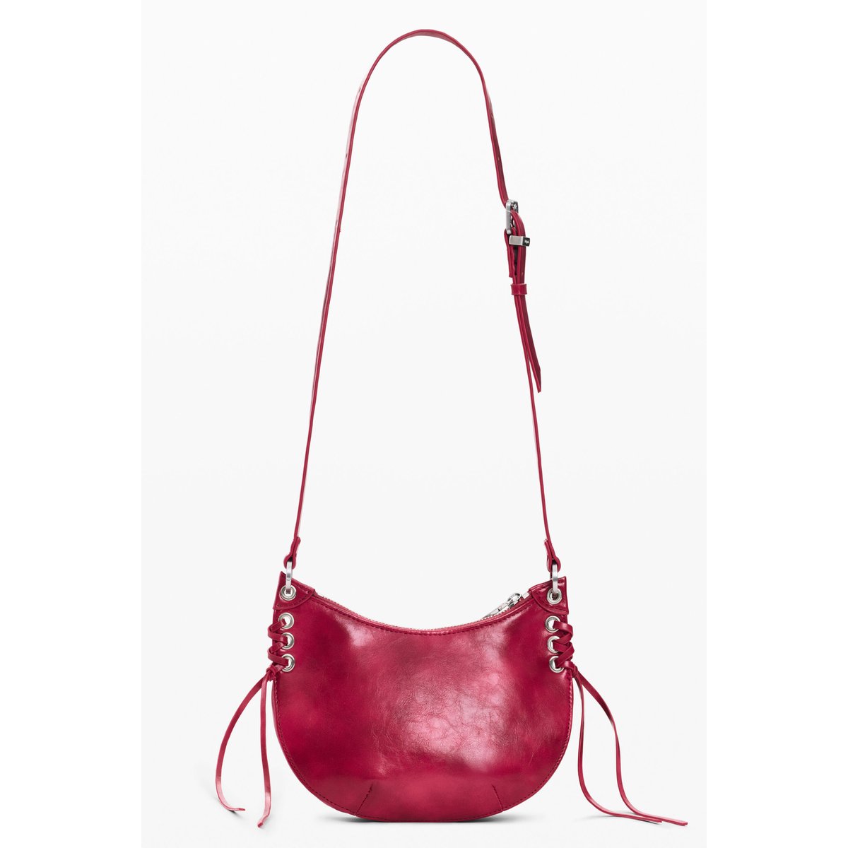 Porte-monnaie bandoulière fleur rouge, DESIGUAL