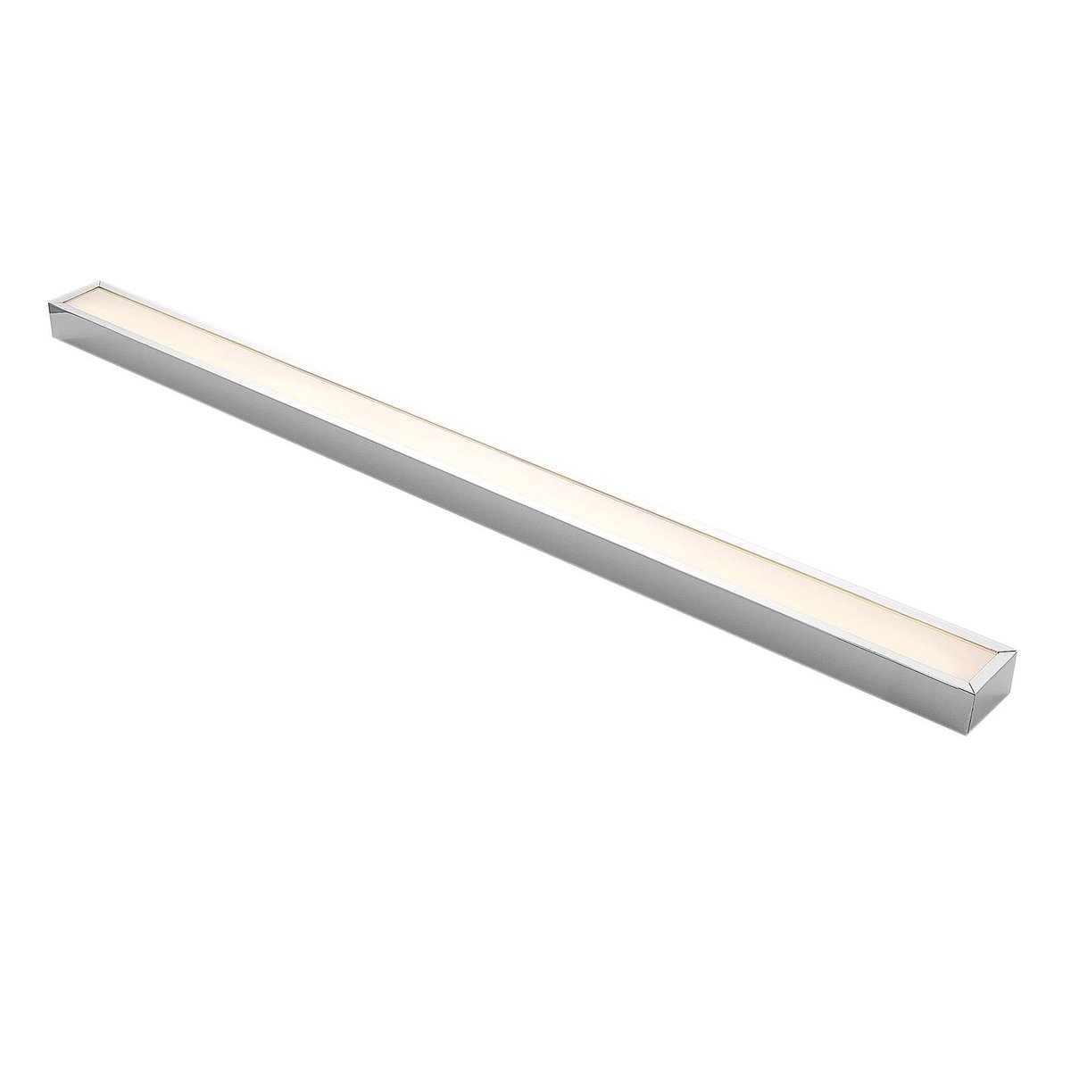 Applique en métal moderneLED, Layan chrome, blanc, LINDBY