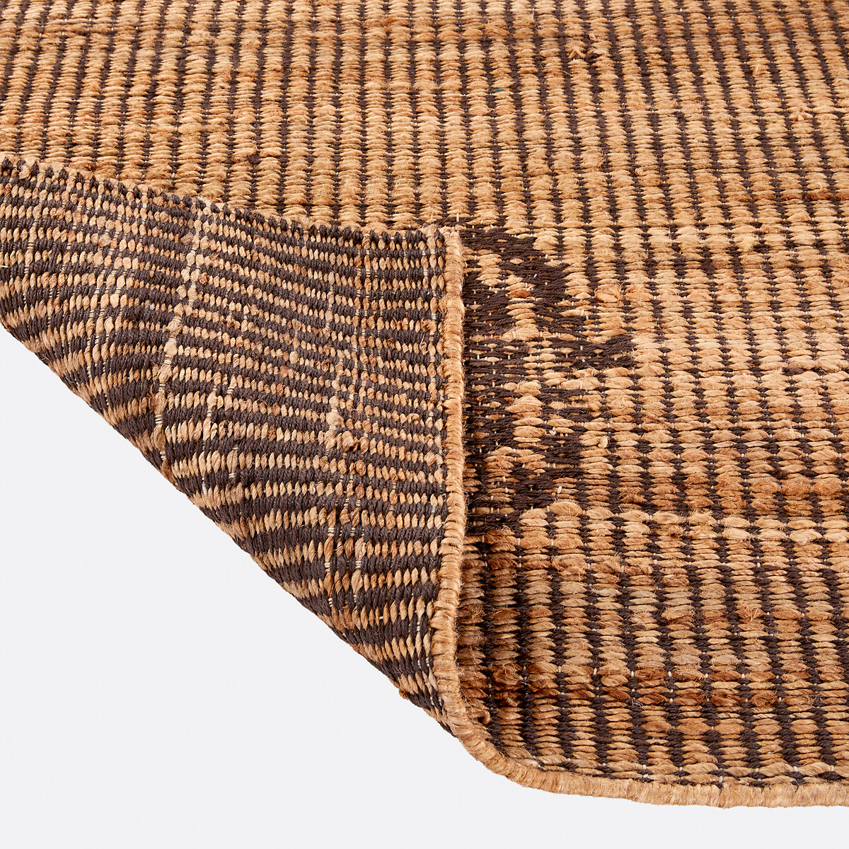 Tapis jute et coton, Limari naturel/noir, LA REDOUTE INTERIEURS