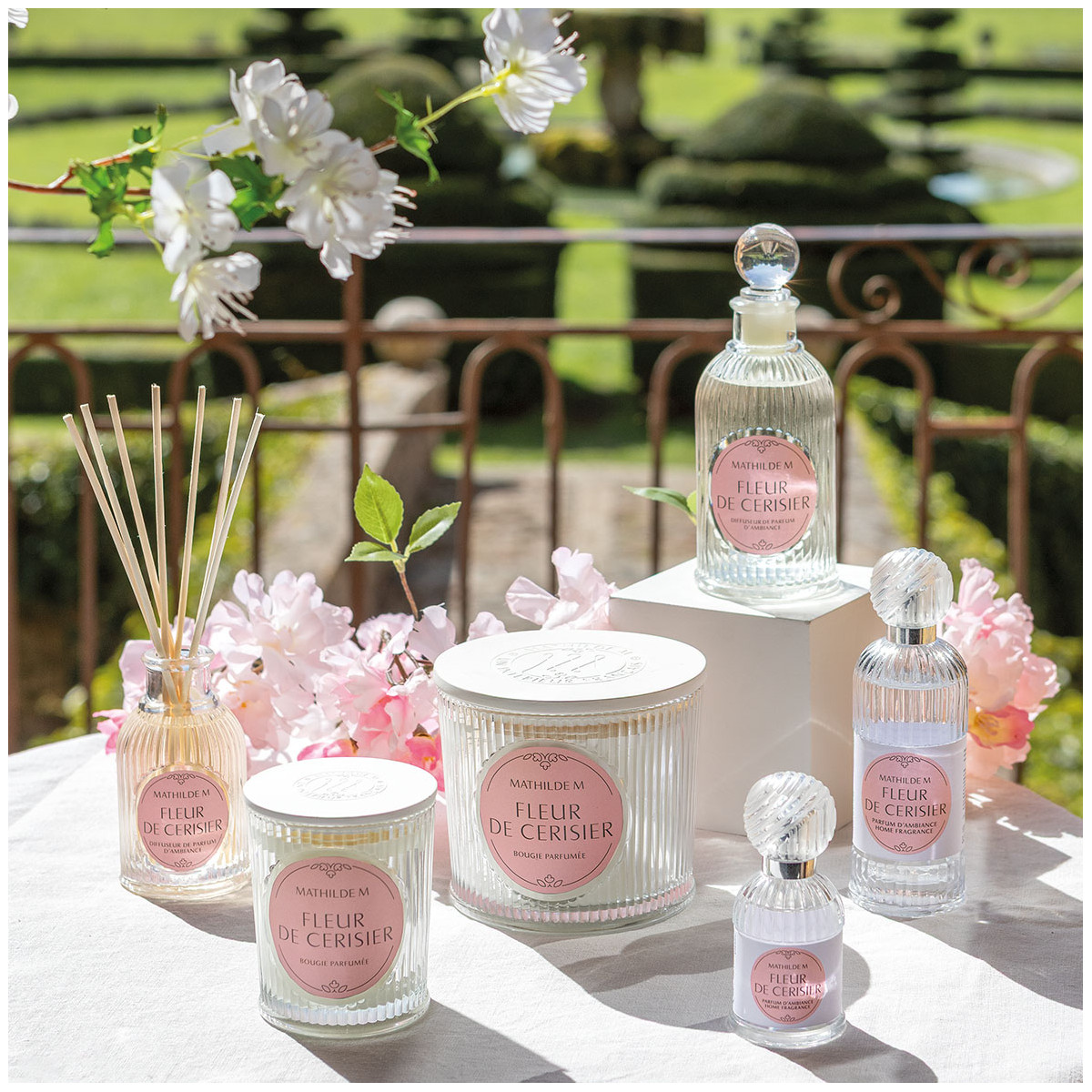 Diffuseur de parfum d'ambiance Les Intemporelles - FLEUR DE CERISIER transparent, MATHILDE M