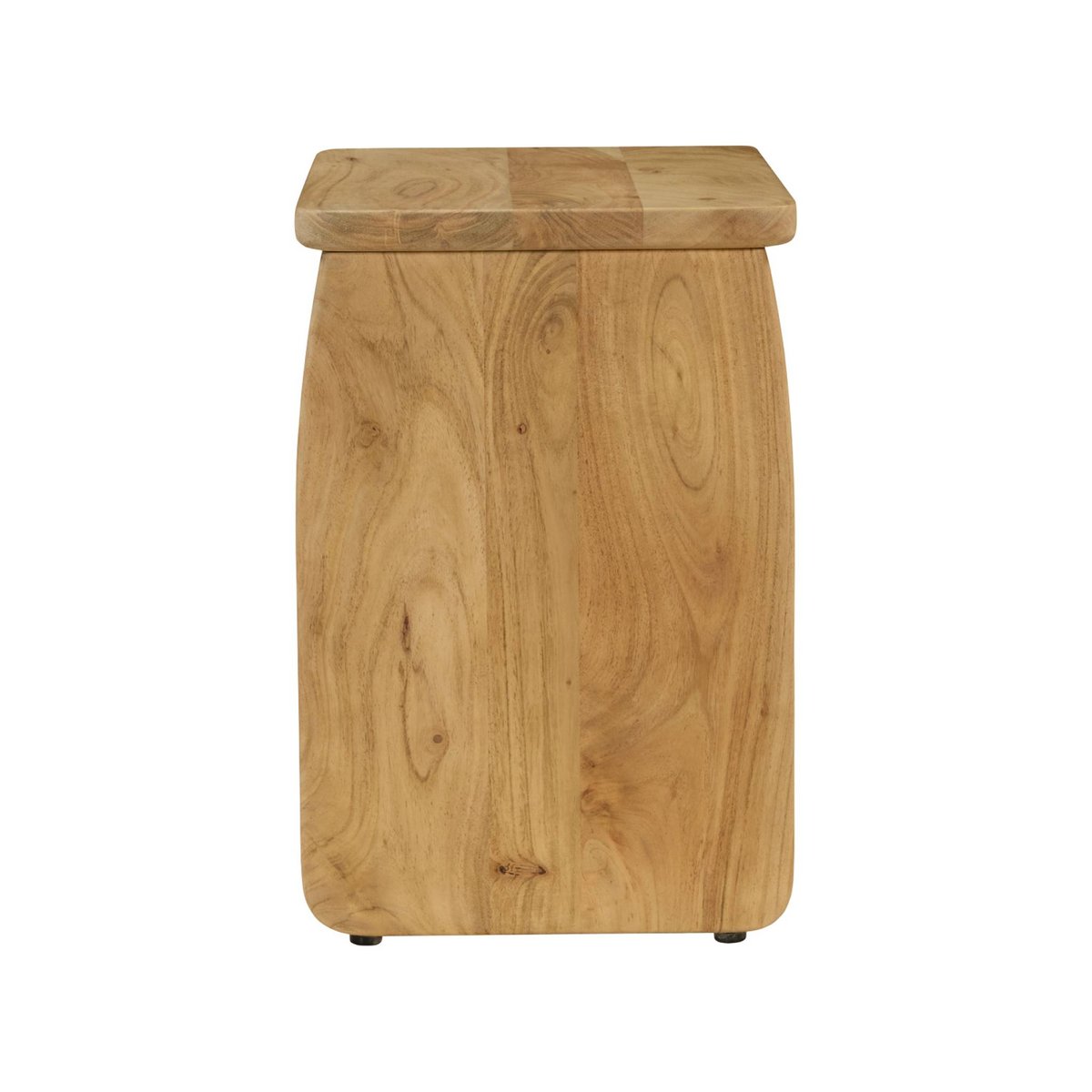Table de chevet, table d'appoint exotique bois d'acacia ASHA naturel, SWEEEK