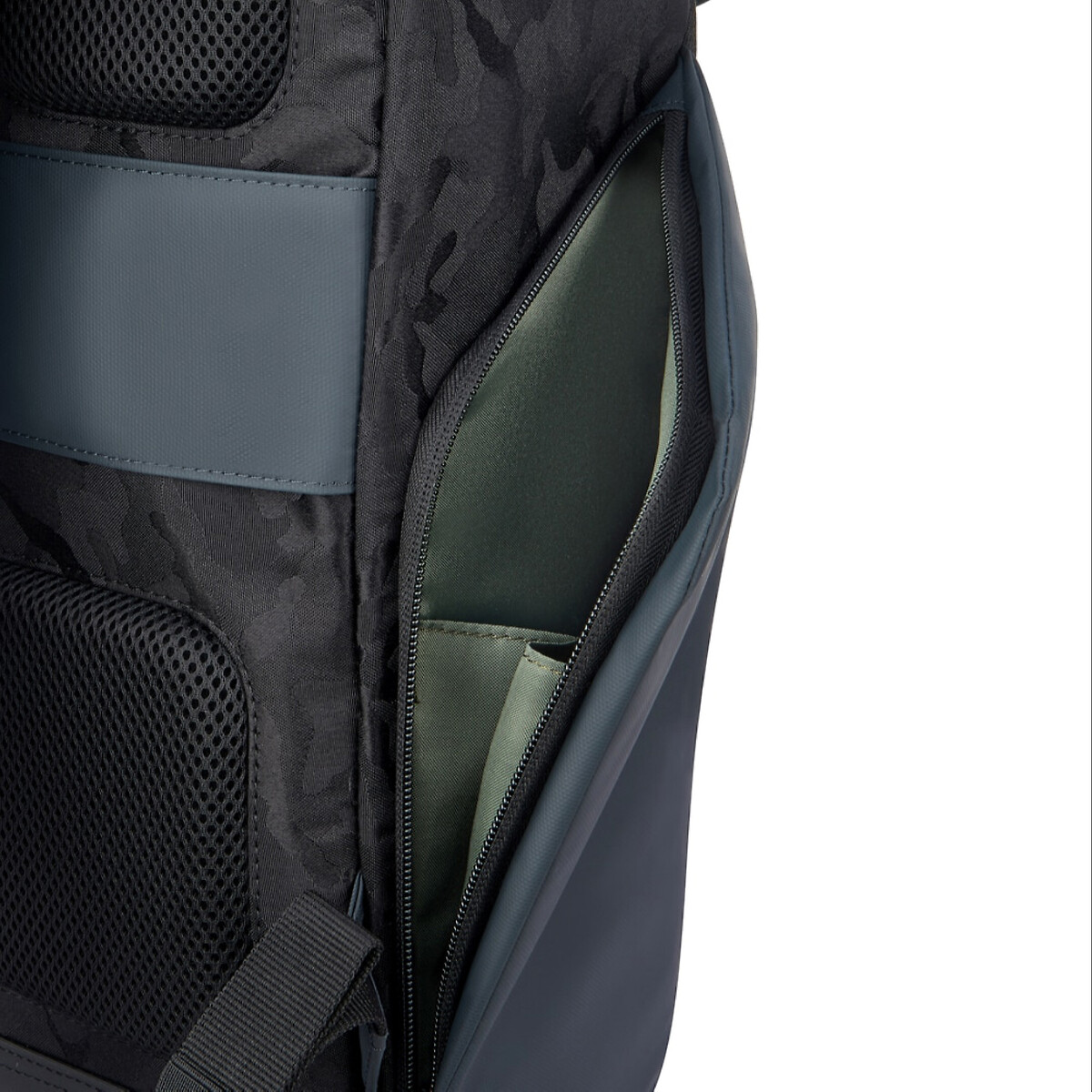 Mochila Securflap para portátil 15", DELSEY camuflagem preto, DELSEY PARIS