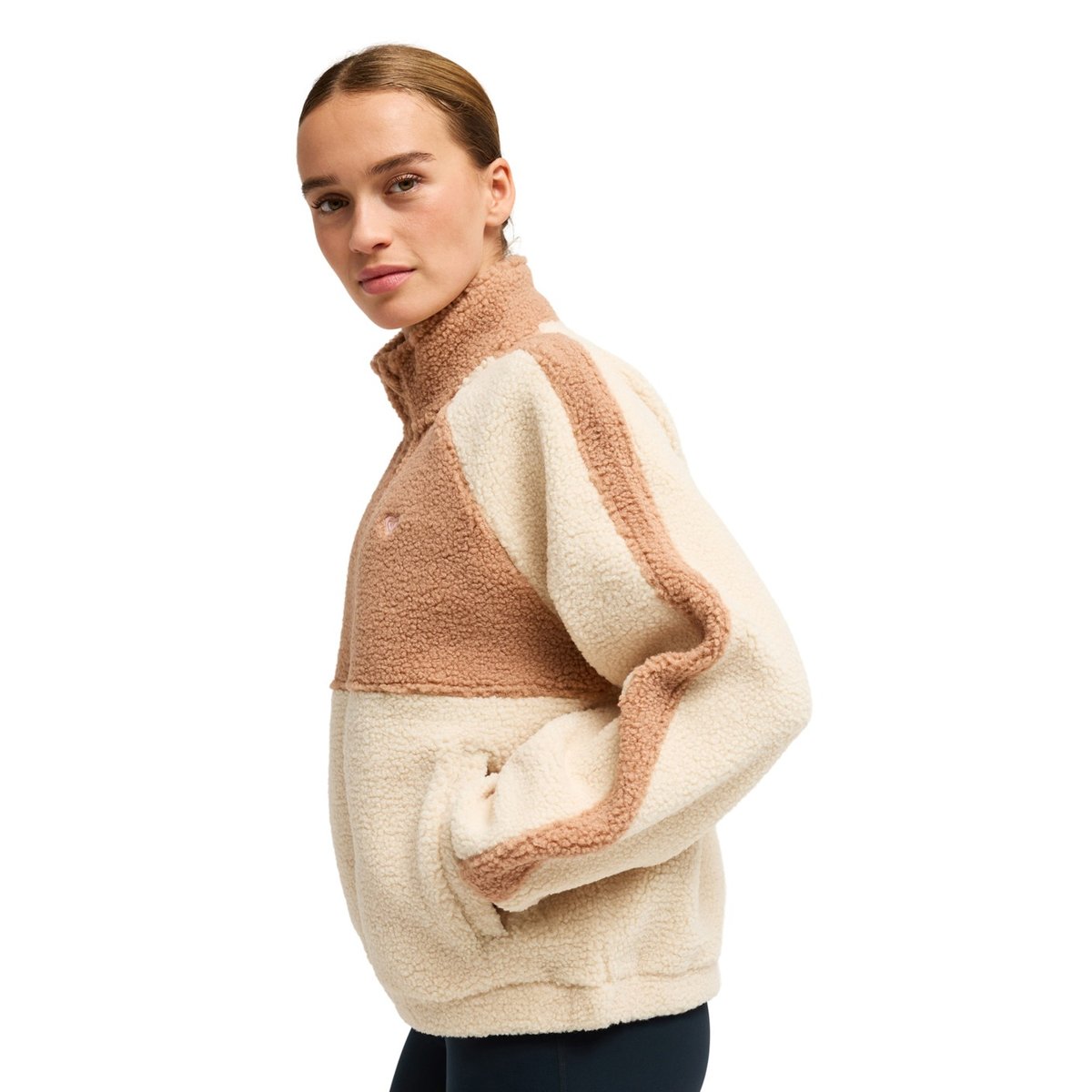 Polaire de sport BOUNDLESS SPIRIT SOLID. beige biscotti, ROXY