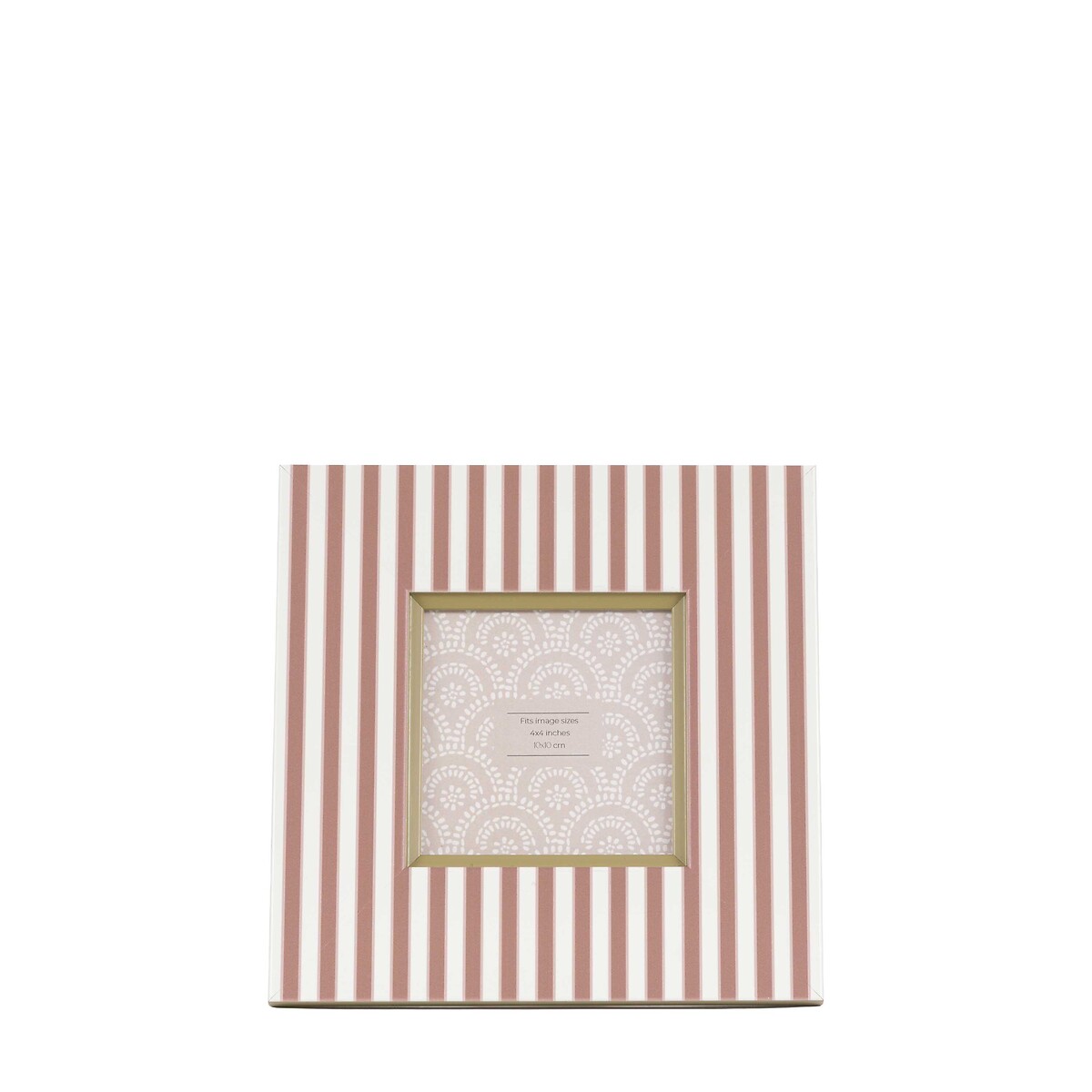 Set of 2 4x4" Stripe Photoframes green, ÉDITÉ