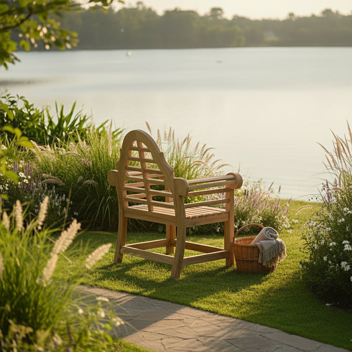 Fauteuil en teck massif Marlborough naturel, TECK ATTITUDE