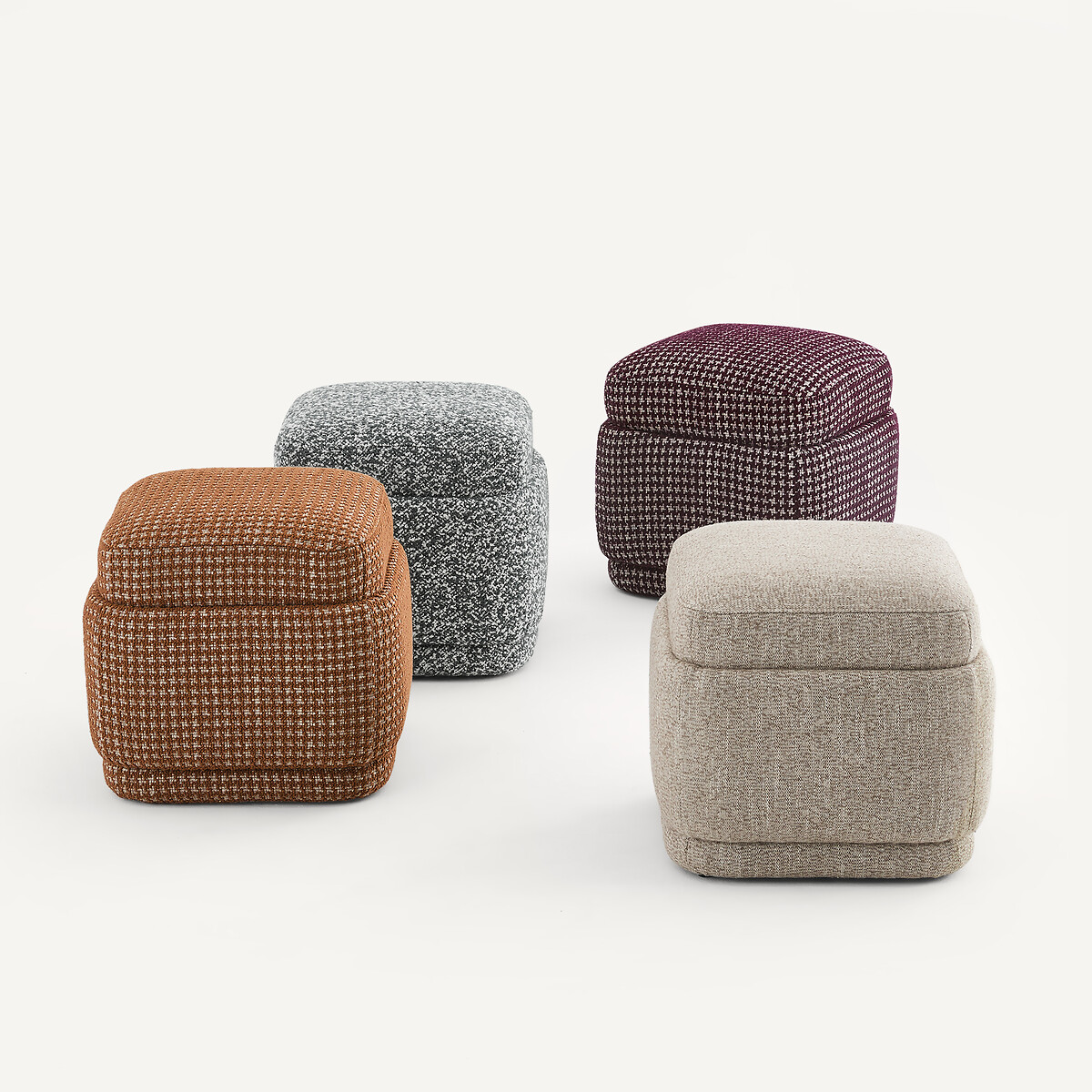 Sitzsack aus strukturiertem Stoff, CLEOPHEE beige meliert, AM.PM