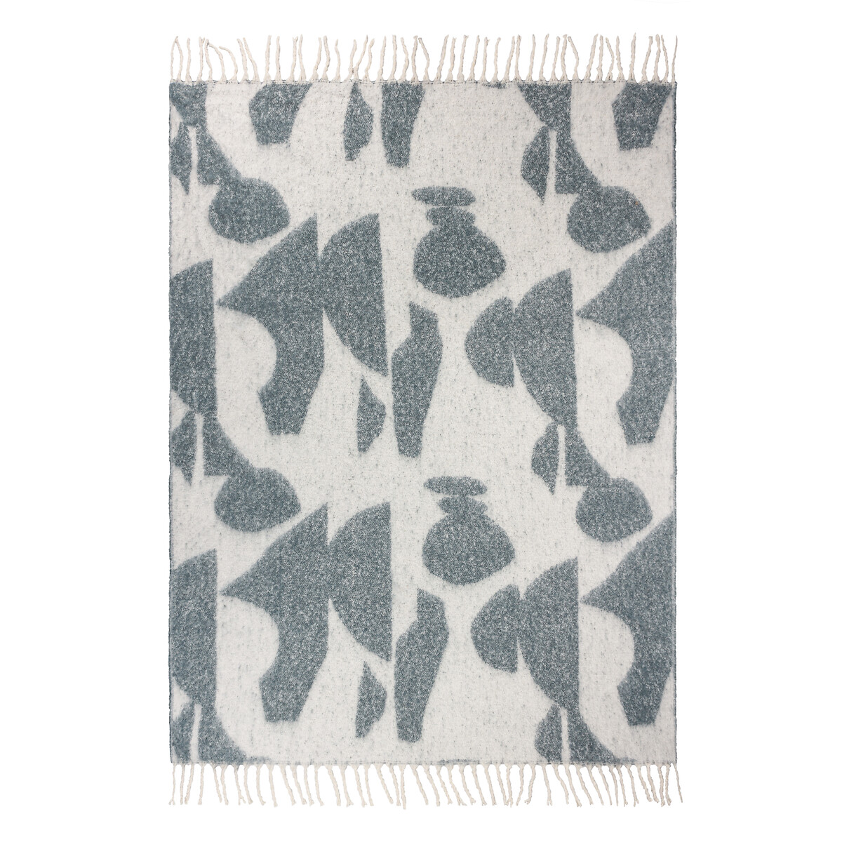 Meta Tasselled Throw graphite, HÖEM