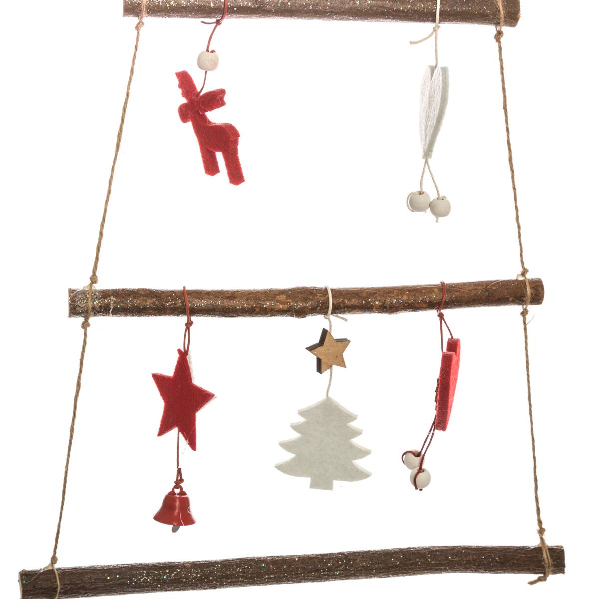 Décoration Sapin en Bois Suspension multicolore, FEERIC LIGHTS & CHRISTMAS
