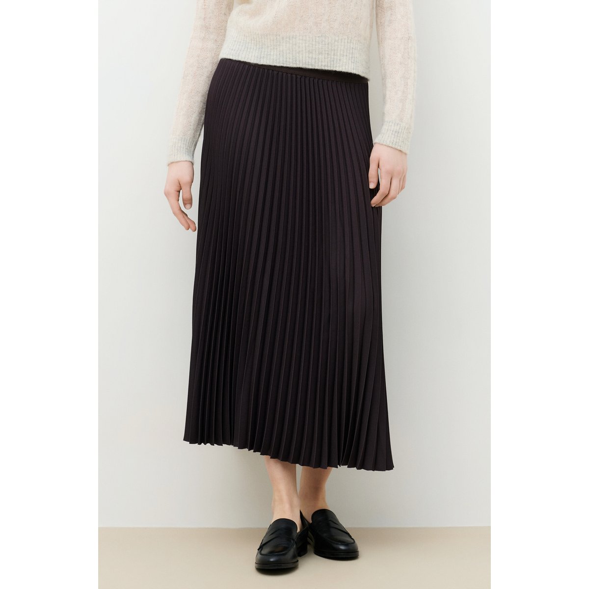 Jupe longue fluide JOELLA marron foncé, CAROLL