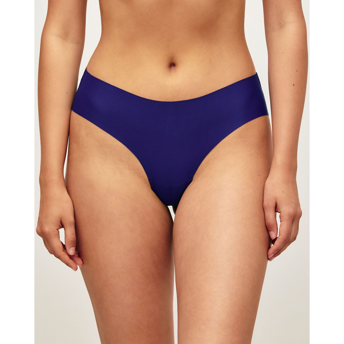 Culotte cheeky en microfibre et dentelle florale FAVORIZ bleu marine, UNDIZ