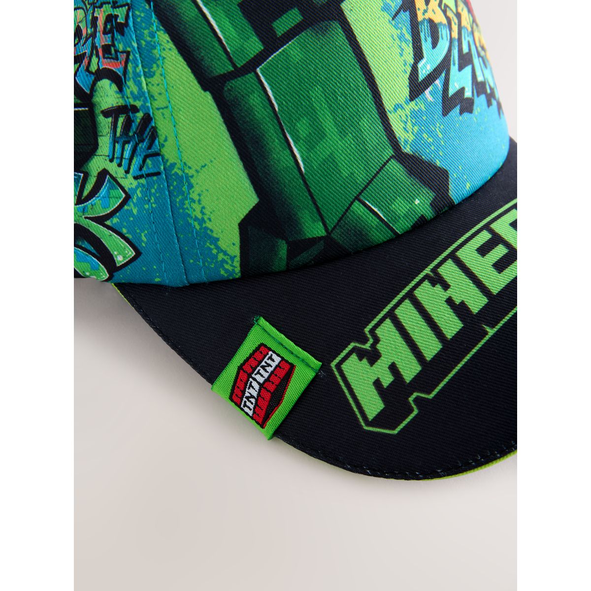 Casquette en coton bleu sarcelle minecraft, NEXT