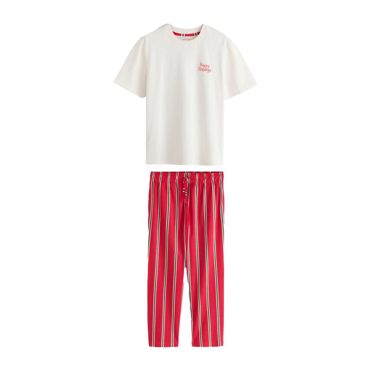Pyjama à rayures collection famille noël rouge/blanc, NEXT