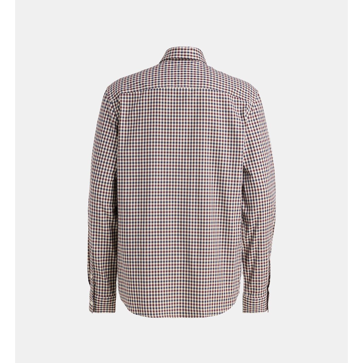 Chemise droite tillaro vichy coton bleu et rouge, GALERIES LAFAYETTE