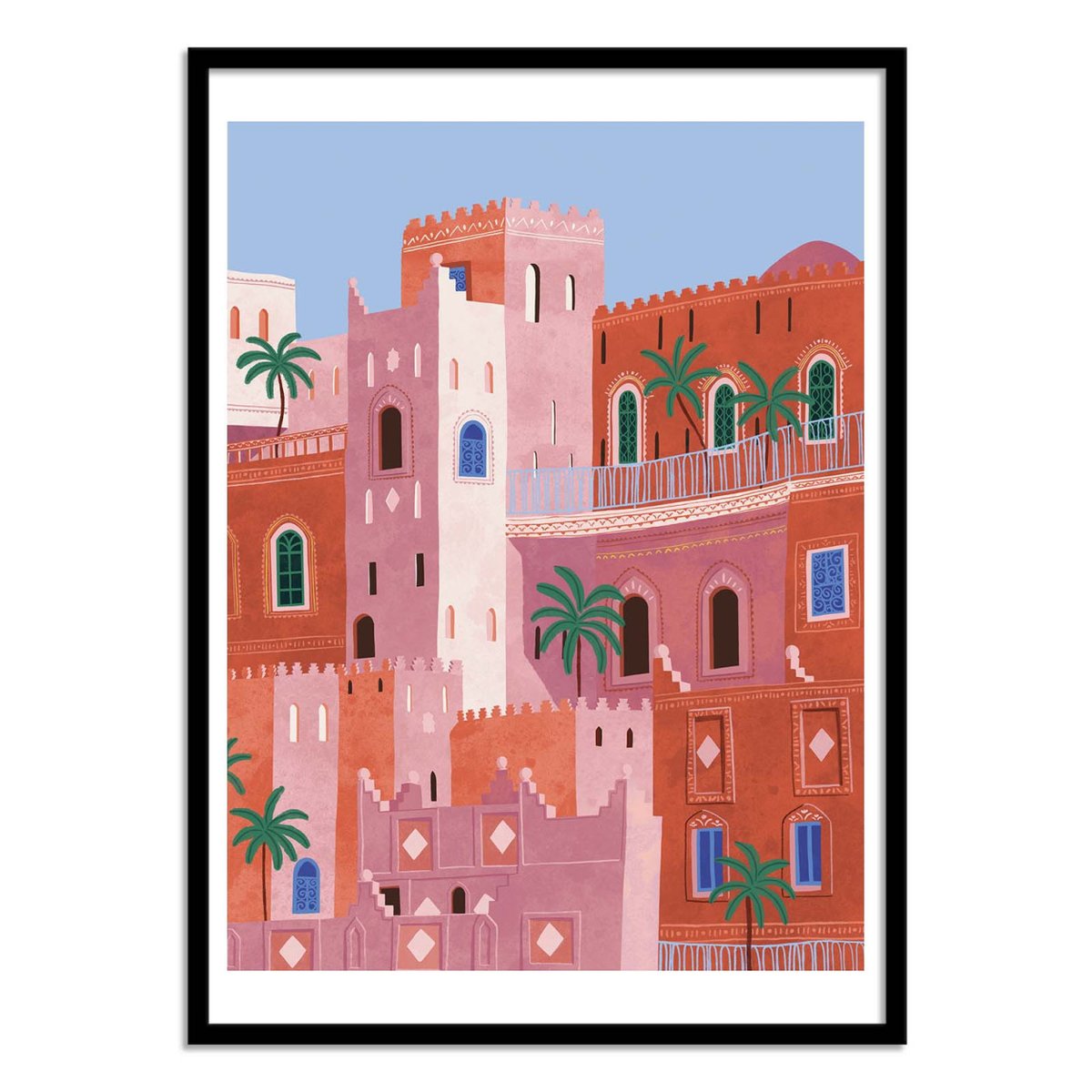 Affiche d'art - Sunset In Morocco - Ceyda Alasar couleur unique, WALL EDITIONS