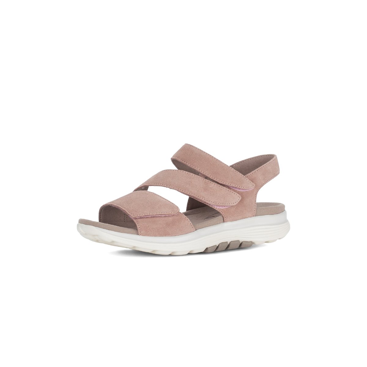 Sandales en cuir à talon compensé rose, GABOR
