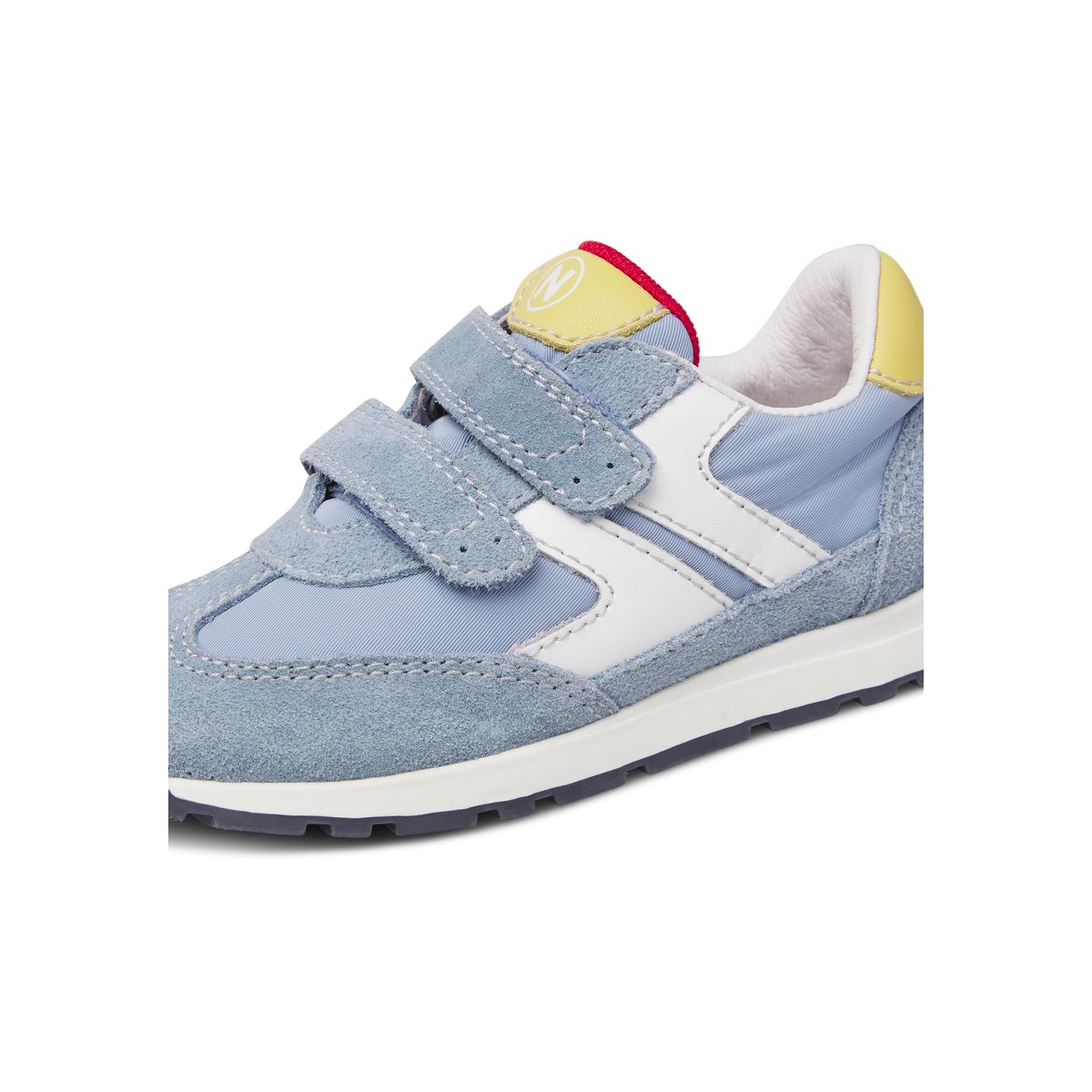 Sneakers en cuir et tissu MIBLO VL. bleu-blanc, NATURINO