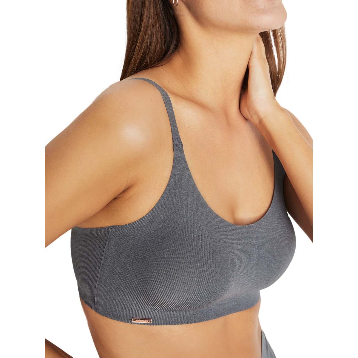 Soutien-gorge sans armatures coques amovibles One gris, SELMARK
