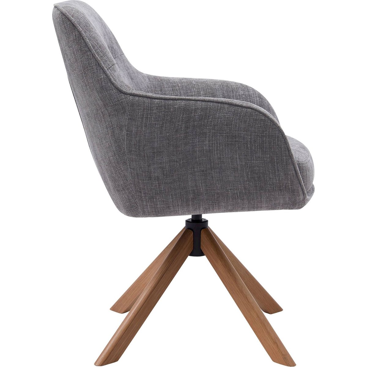 Fauteuil pivotant collection TRIESTON gris chiné, RECOLLECTION