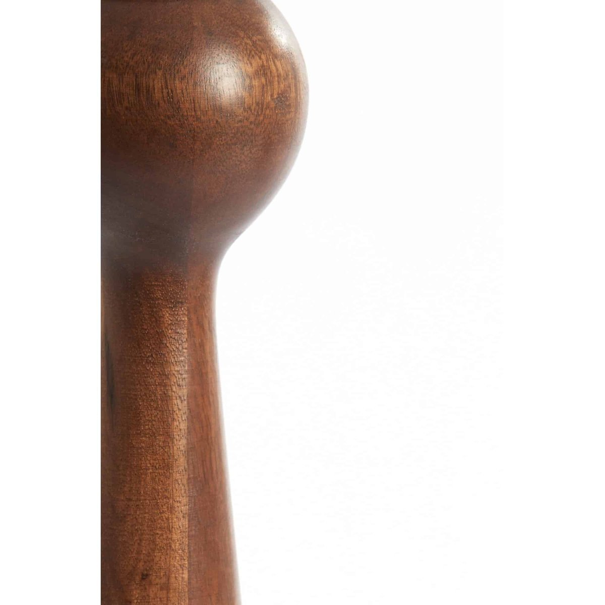 Base De La Lampe Bois FESTINA rouge-brun, LIGHT & LIVING