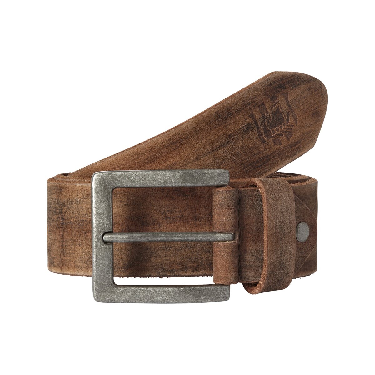 Ceinture en cuir NIKKEL marron clair, JAN VANDERSTORM