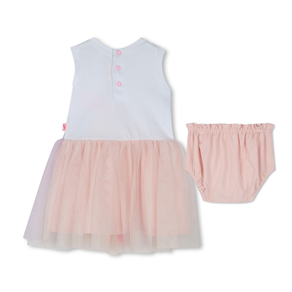 Robe et culotte bouffante blanc rose pale, BILLIEBLUSH