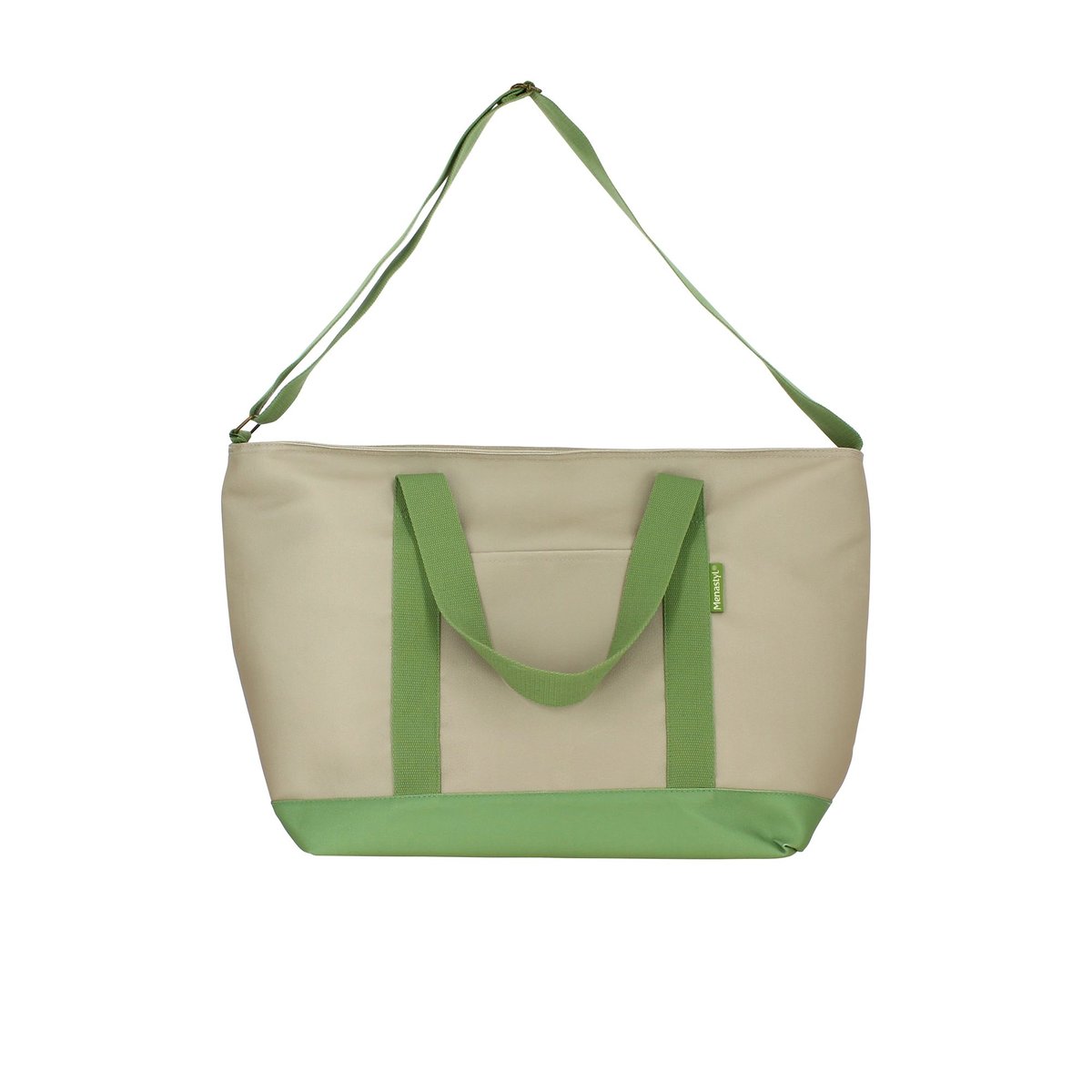 Sac en tissus isotherme 26L, COLORAMA beige-vert, MENASTYL