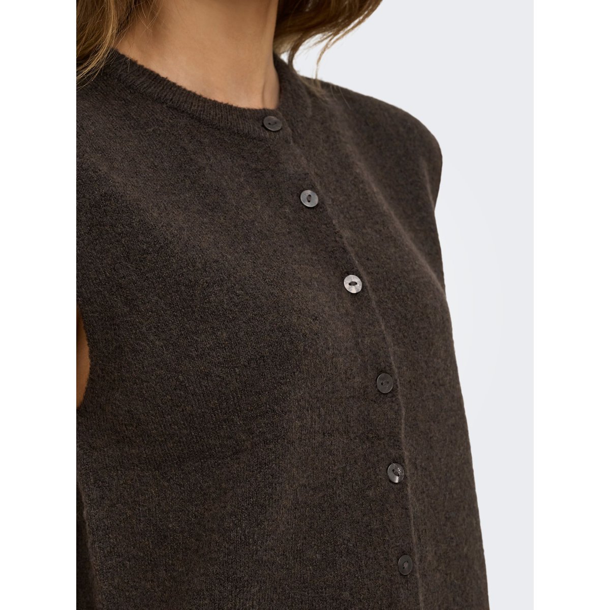 Gilet marron - coffee bean 1, ONLY