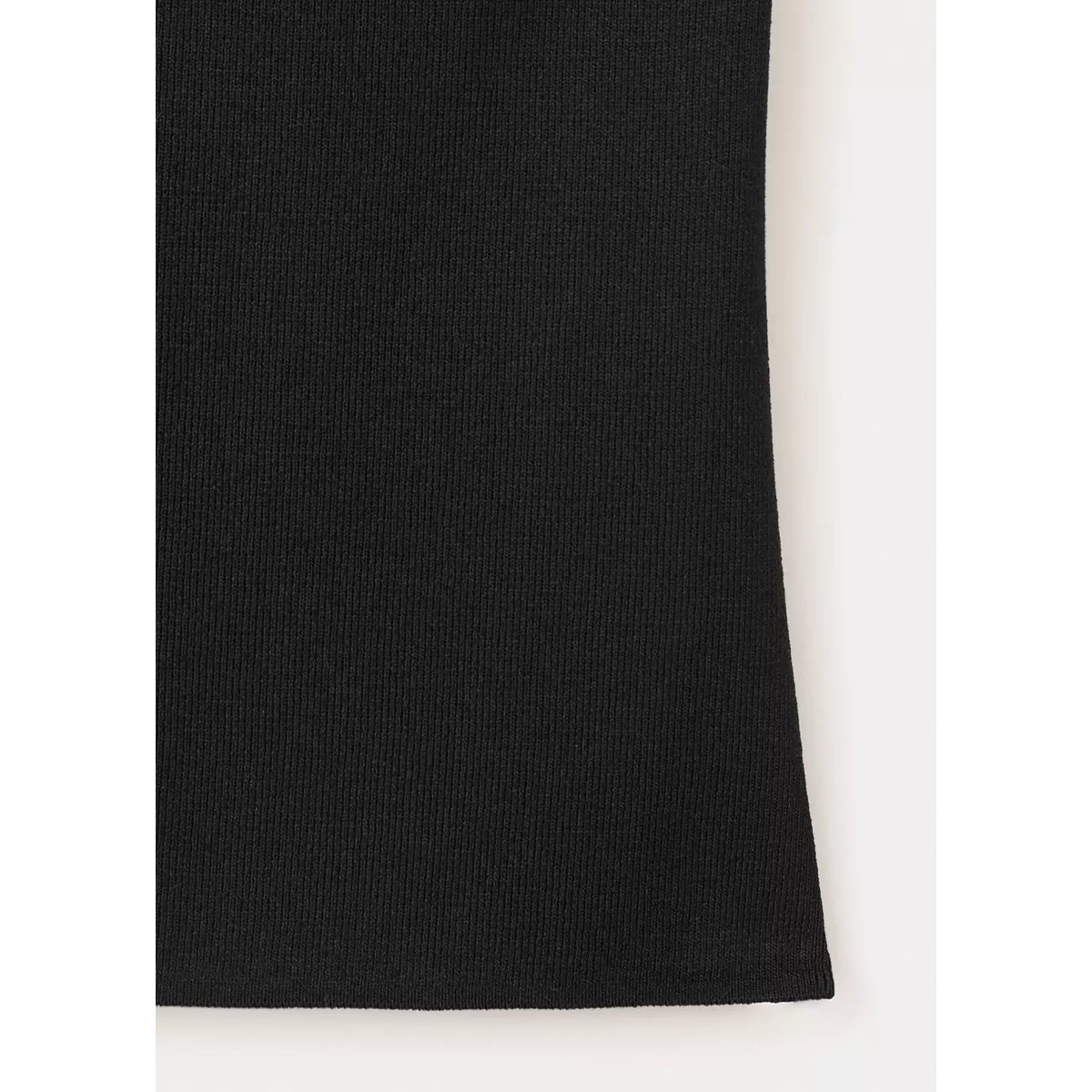 Top maille asymétrique noir, MANGO