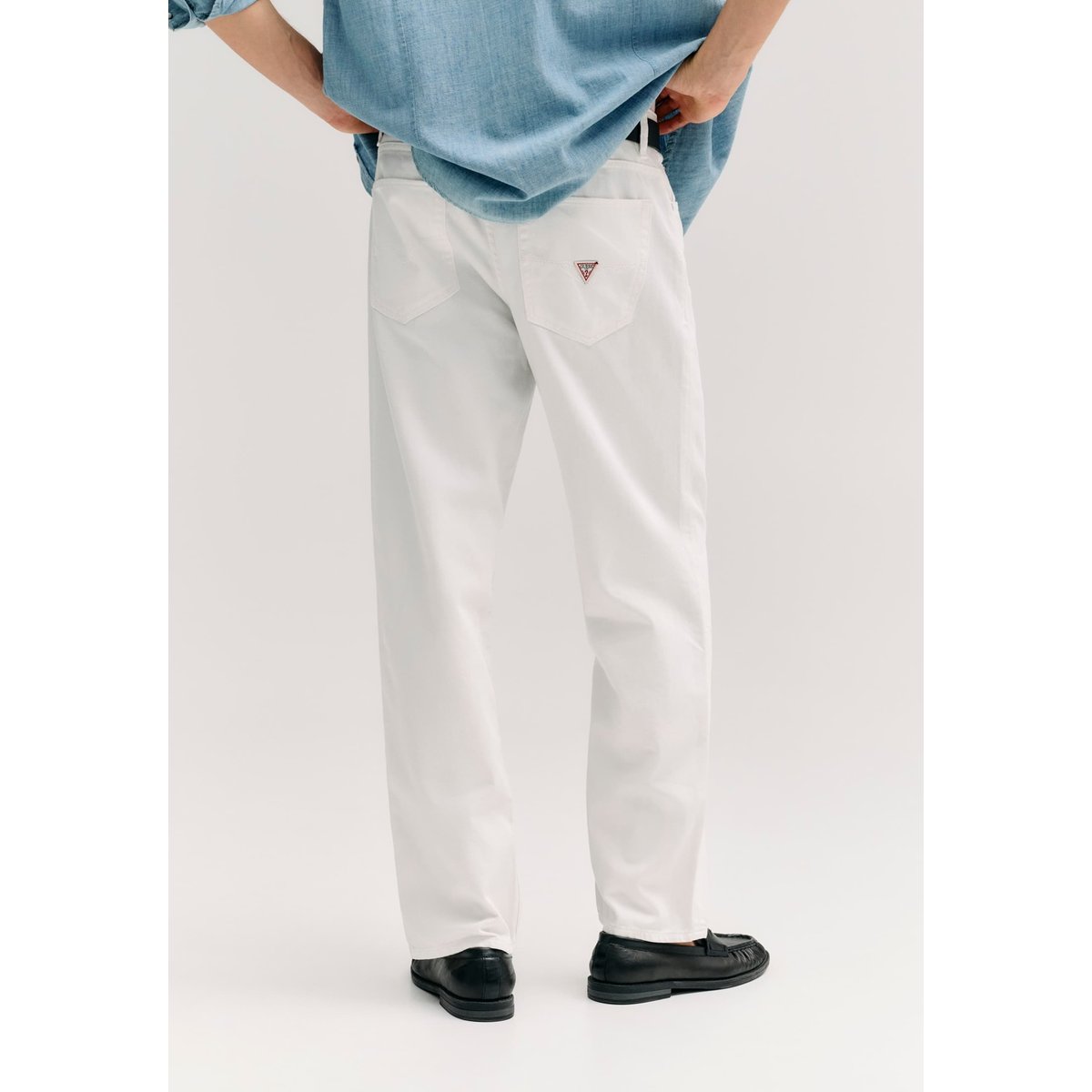 Jeans Owen Relaxed blanc, GUESS