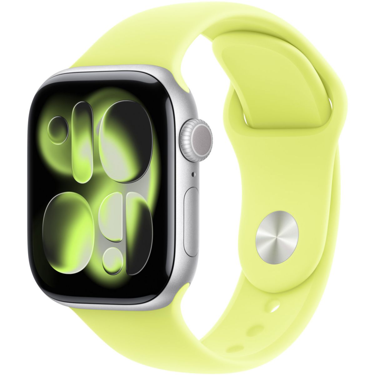 Bracelet 42 mm - S/M Sport jaune fluo jaune, APPLE
