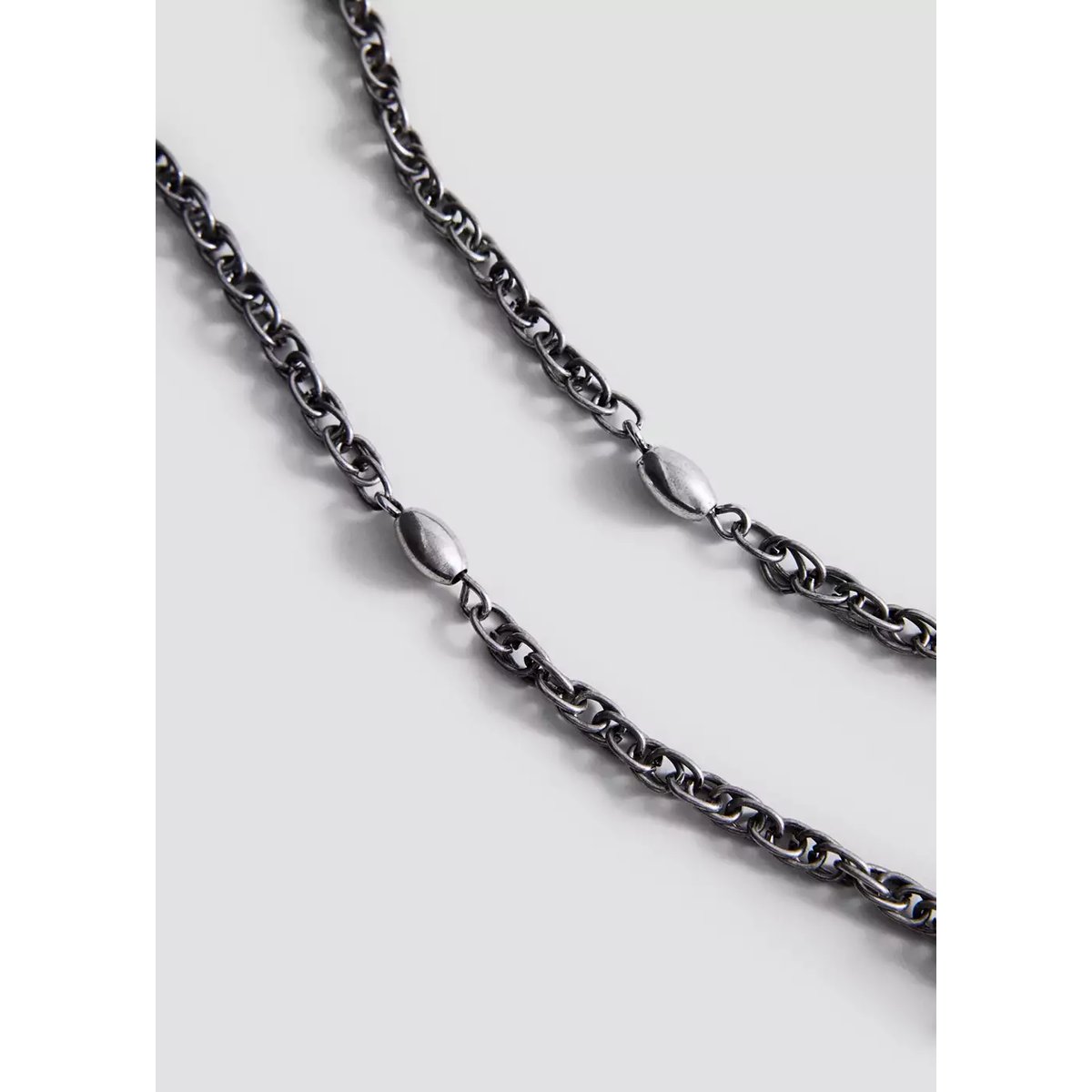 Collier pendentif à détail fleur argent, MANGO