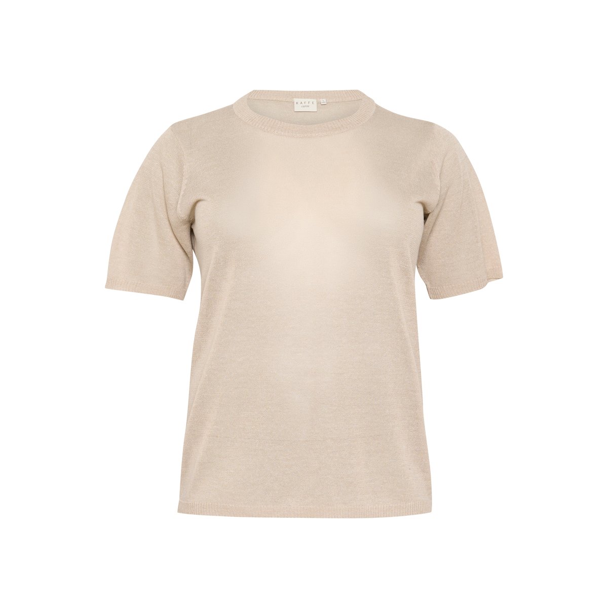Knitted pullover beige feather gray melange, KAFFE CURVE