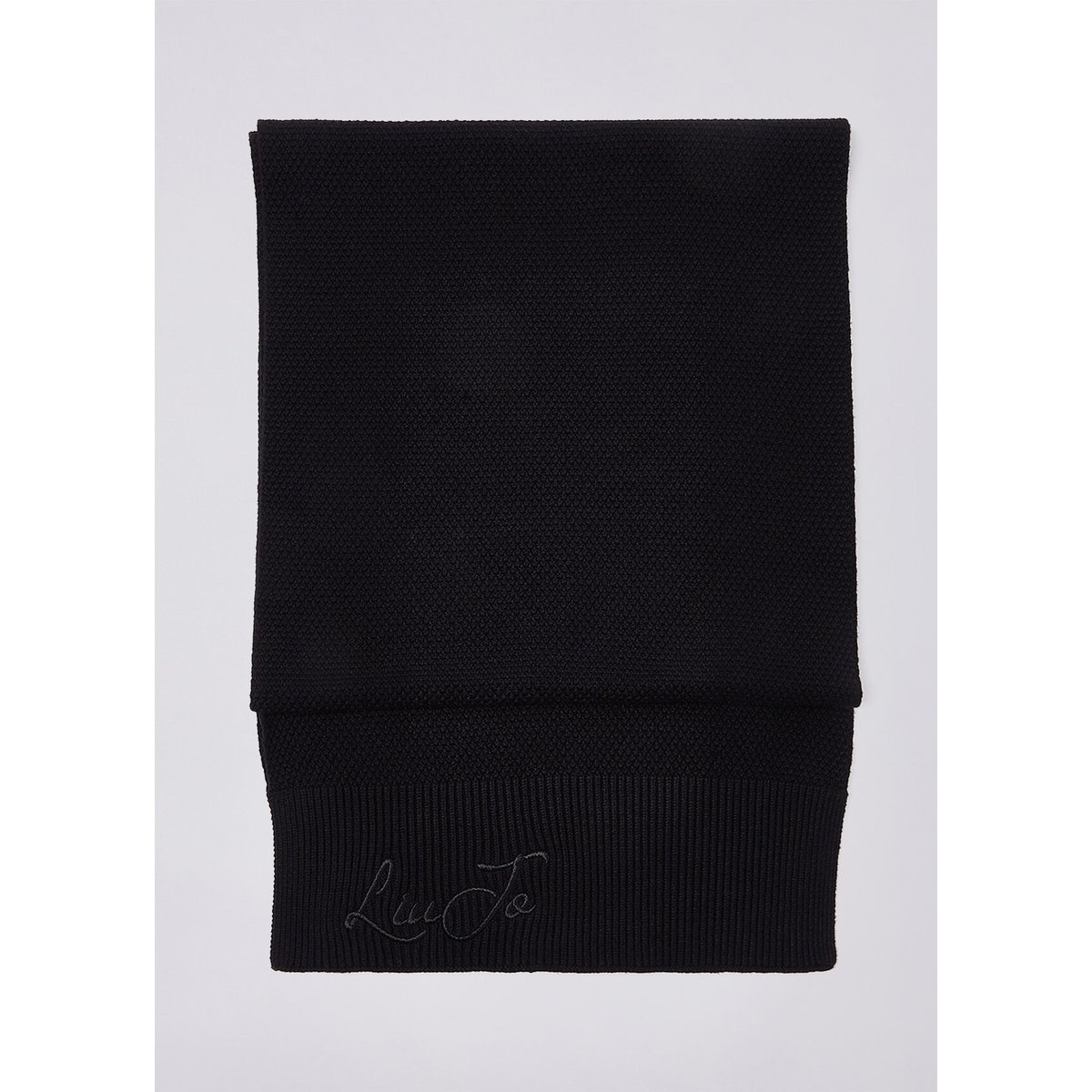 Écharpe avec logo noir, LIU JO