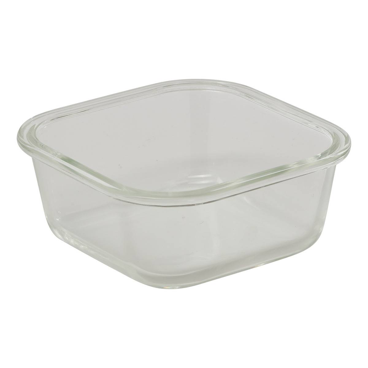 Boîte de conservation carrée en verre 0,5L SILEAT transparent, 5FIVE SIMPLY SMART
