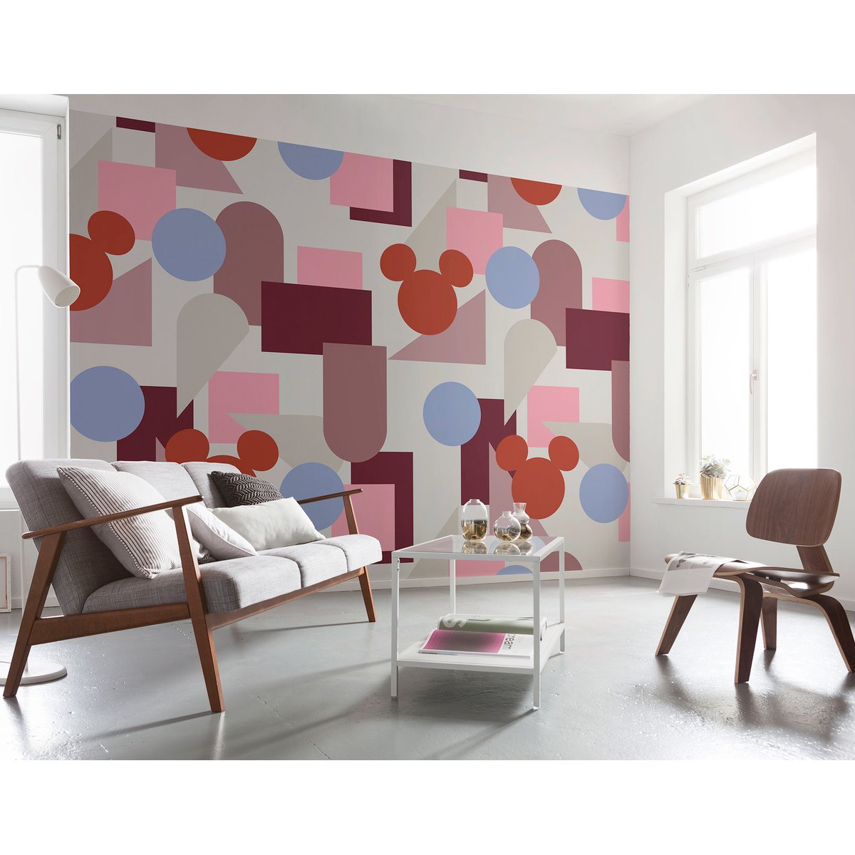 Papier peint Komar - Colourful Mickey - 400 x 250 cm multicolore, HEXOA