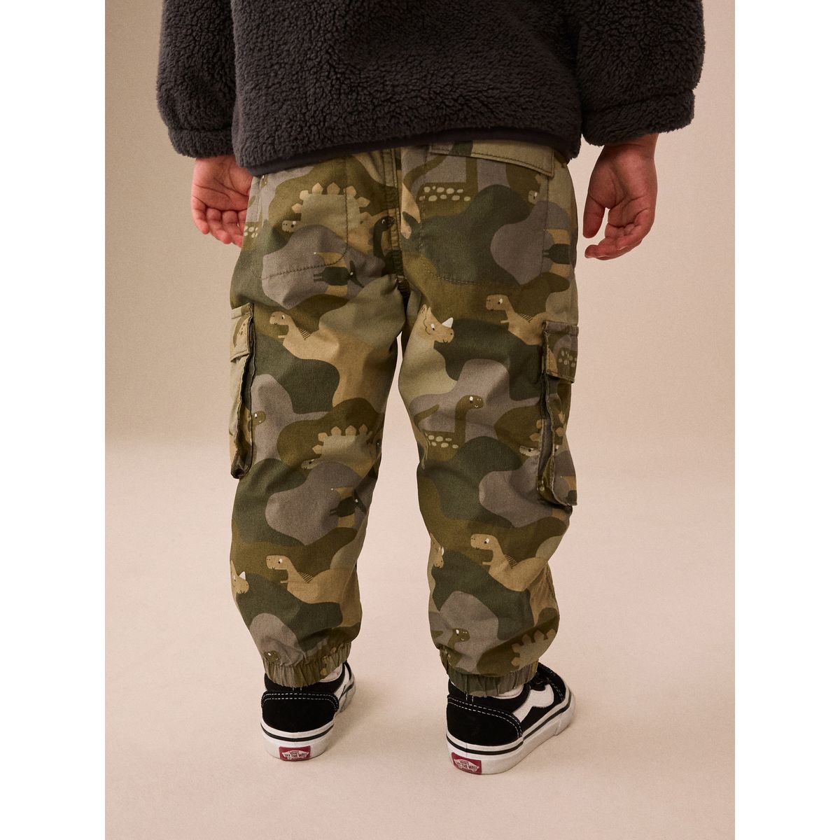 Pantalon cargo doublé camouflage, NEXT