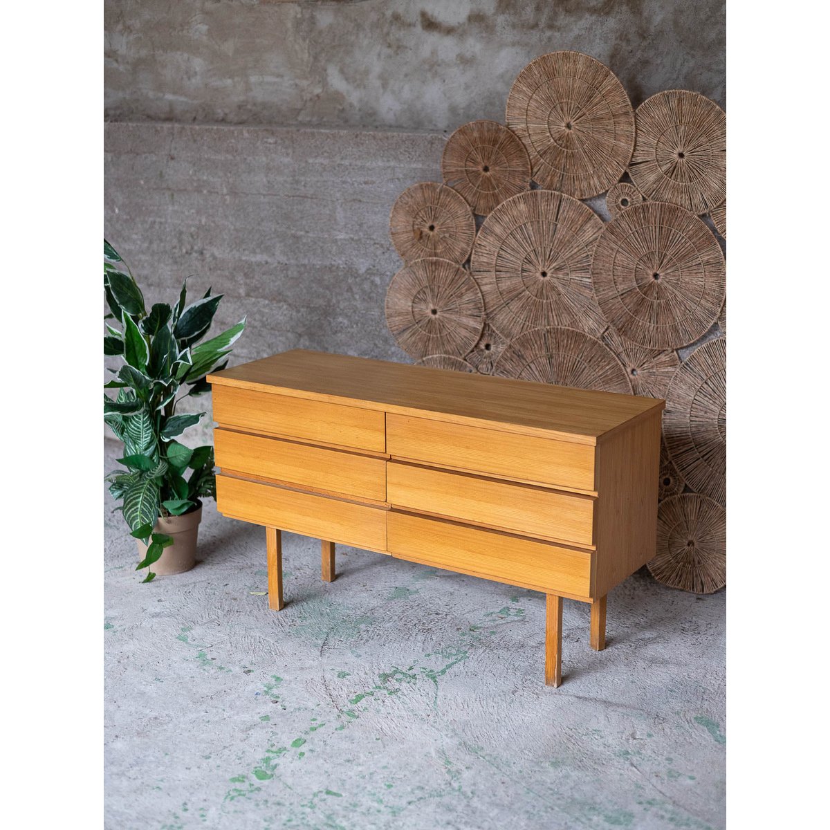 Enfilade scandinave Margaret N°777 - Bon état bois clair, DEBONGOUT