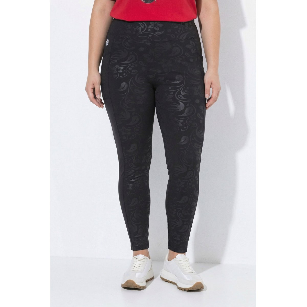 Legging de sport, taille haute et élastique noir, ULLA POPKEN