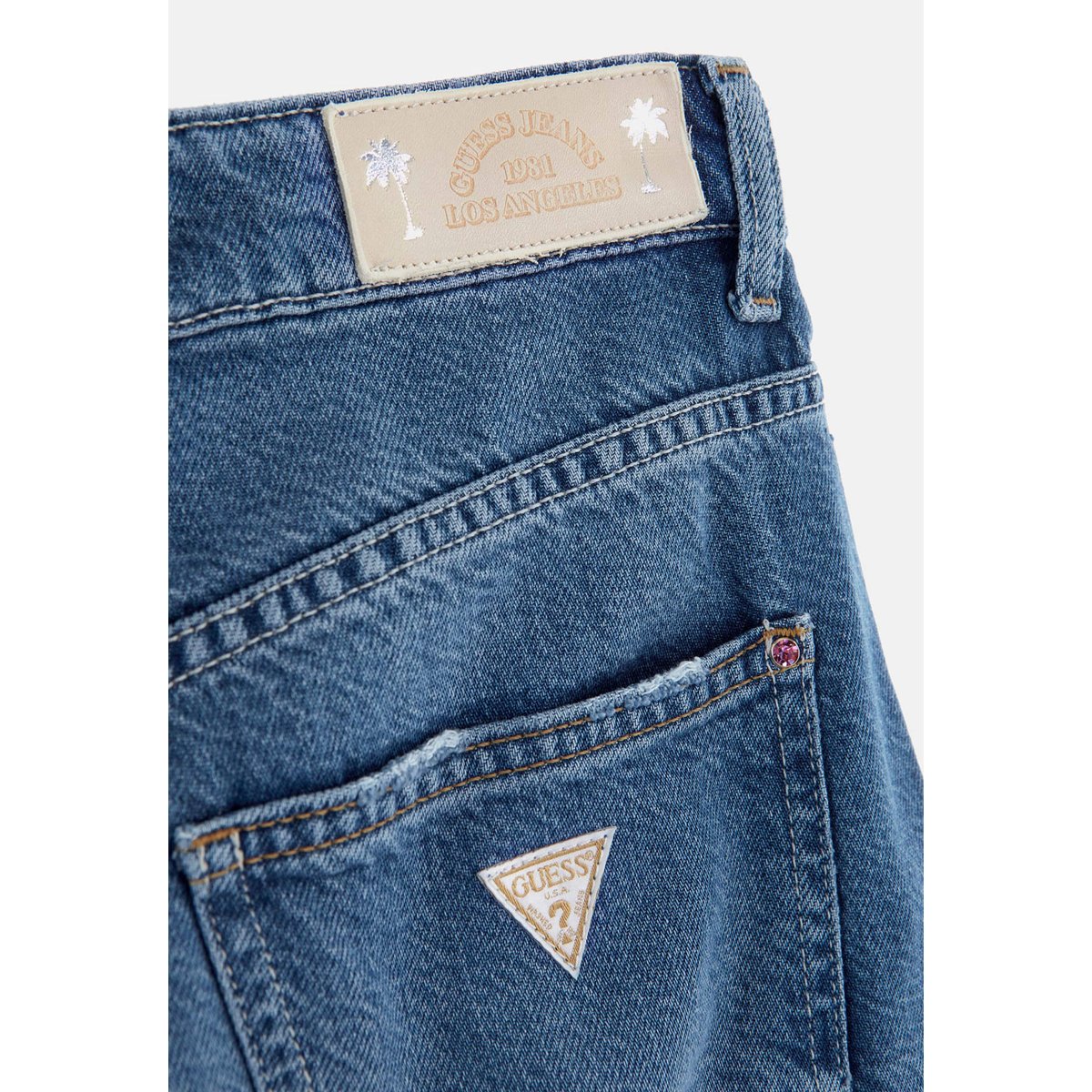 Jean Mom Taille Haute bleu, GUESS