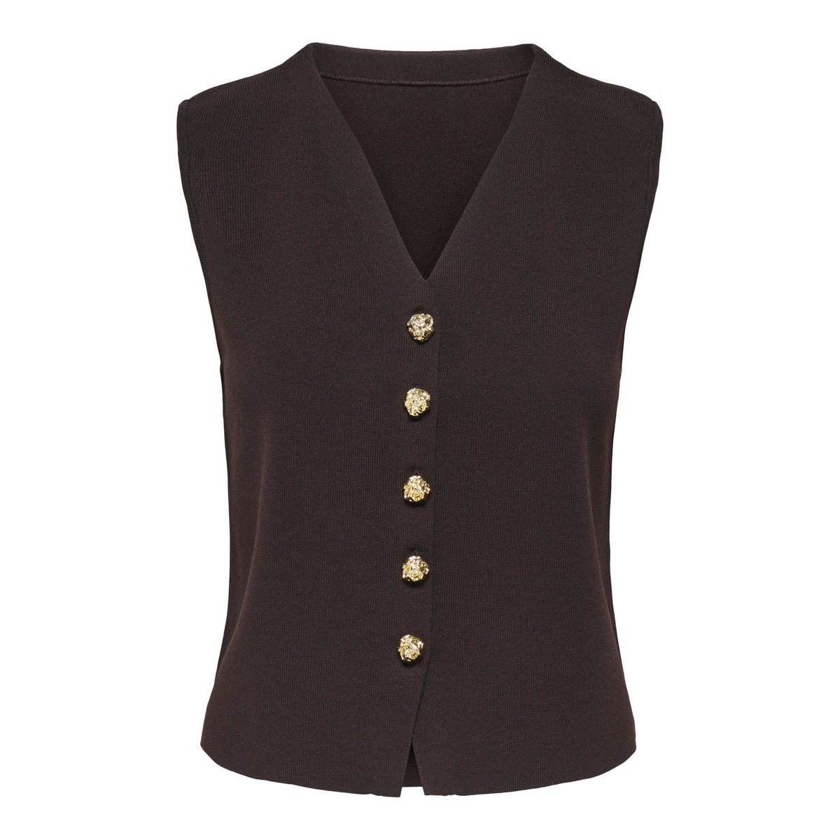 Gilet marron - chocolate torte, JDY